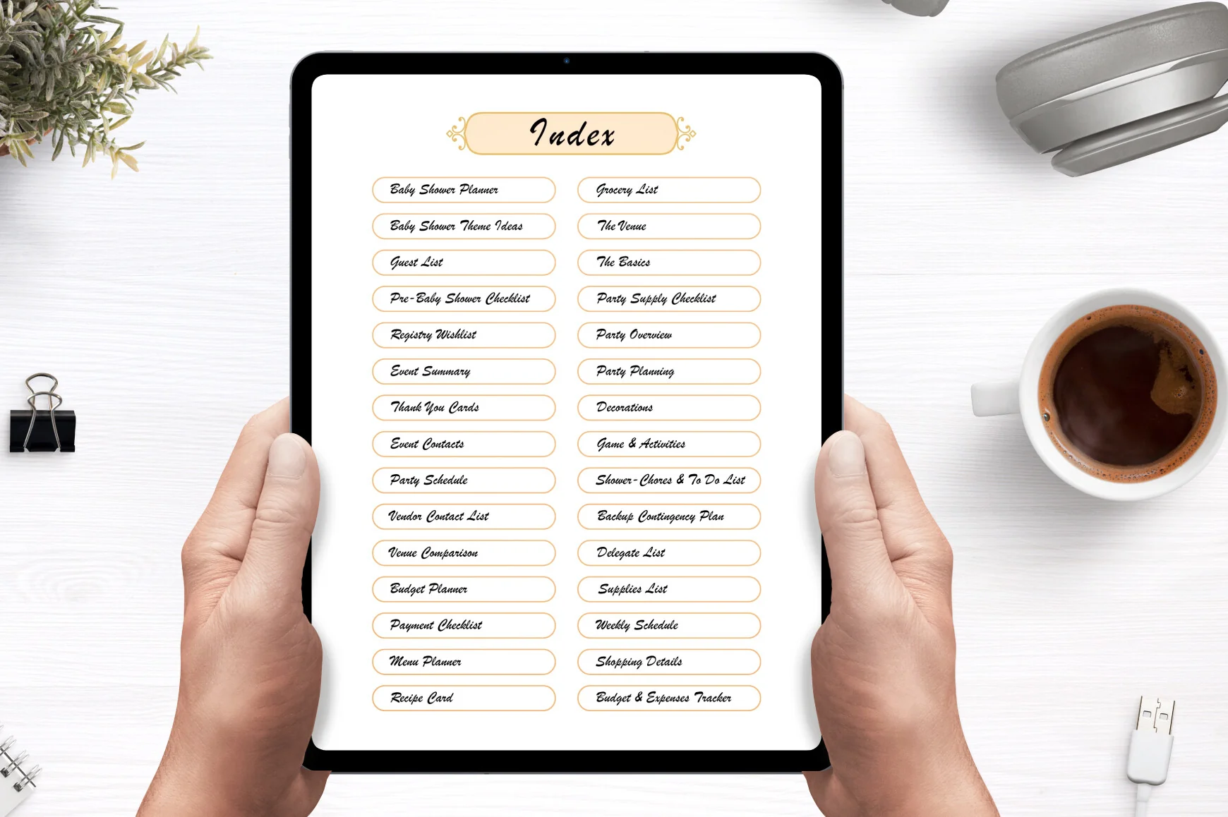 Editable Baby Shower Planner - Image 2
