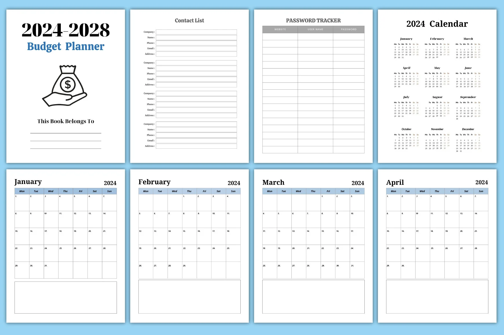 Editable Five-Year Budget Planner - Image 2