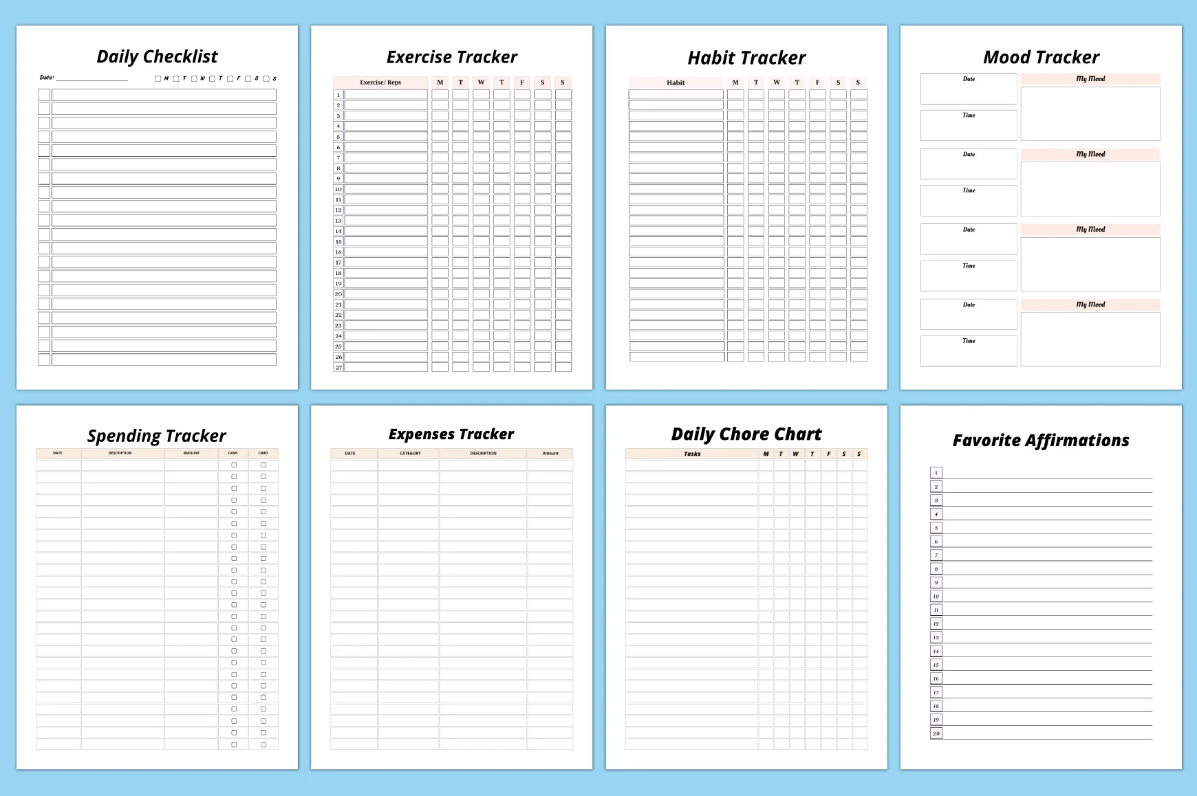 Editable Self-Growth Planner - Image 3