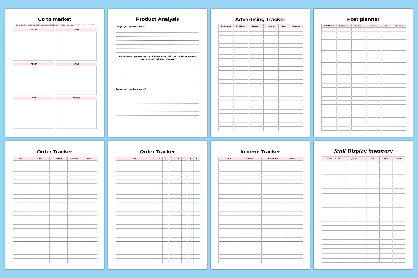 Editable Shopify Store Planner - Image 4