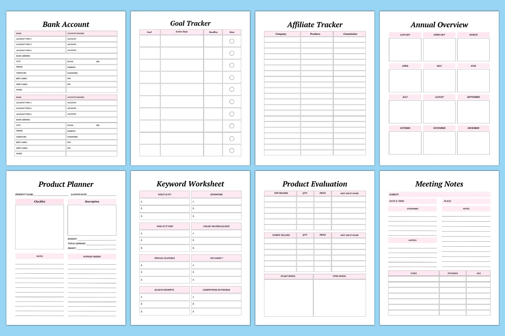 Editable Shopify Store Planner - Image 5