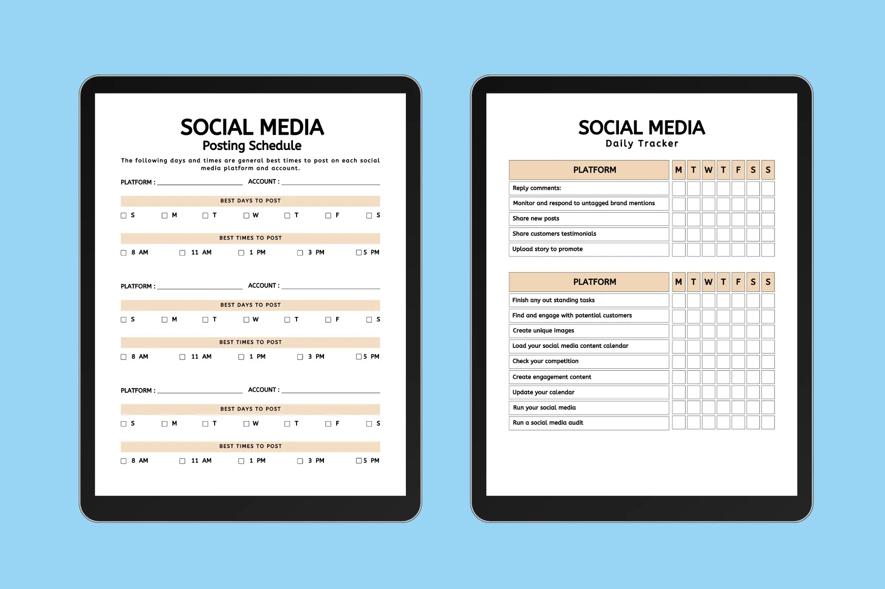 Editable Social Media Planner - Image 5