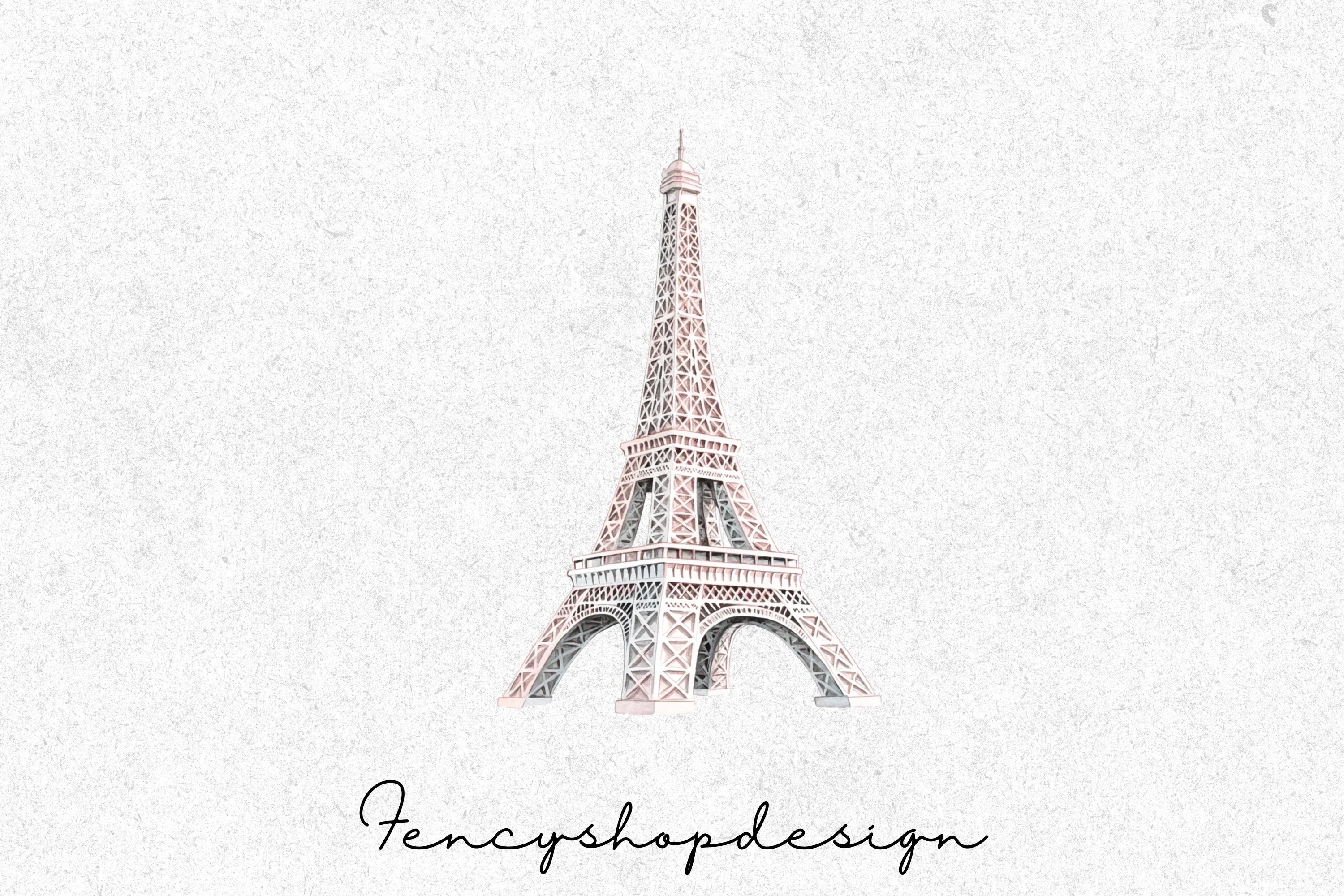 Eiffel Tower Clipart Bundle - Image 3