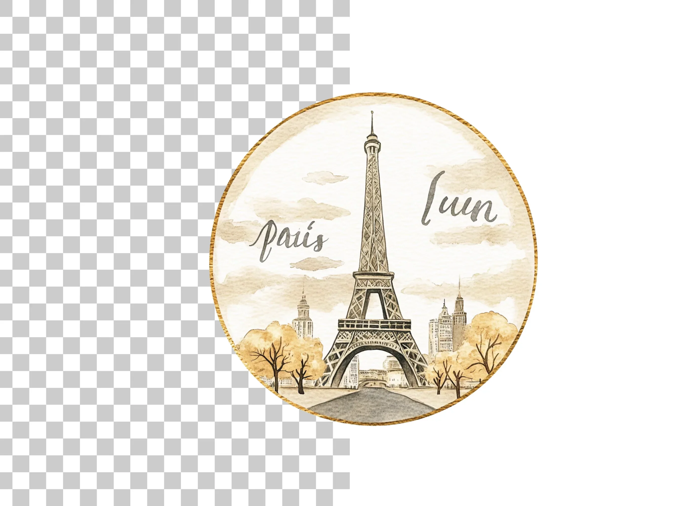 Eiffel Tower Paris Clipart Bundle - Image 2