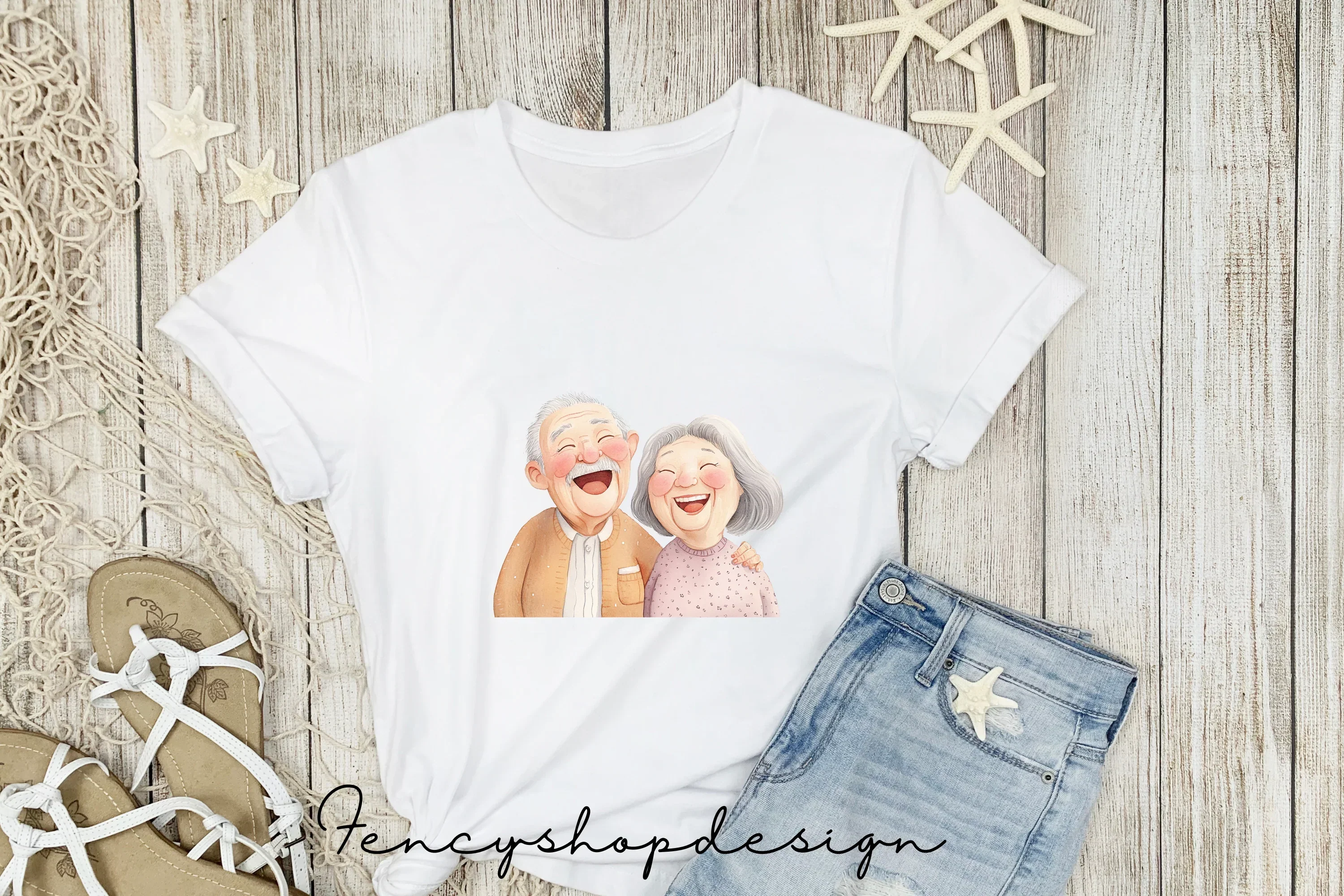 Elderly Couples Clipart Bundle - Image 5