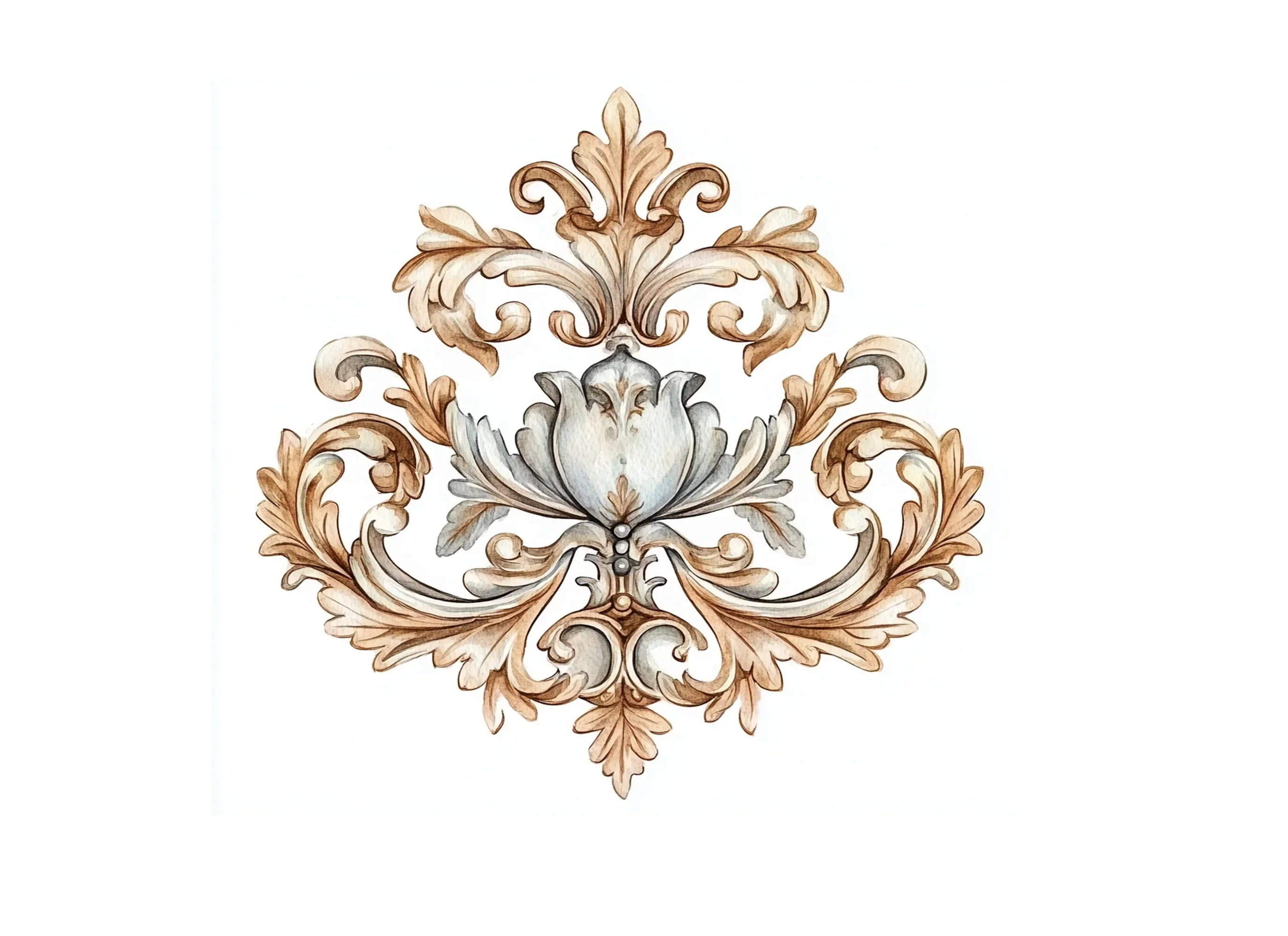 Elegant Baroque Ornament Clipart Bundle - Image 3