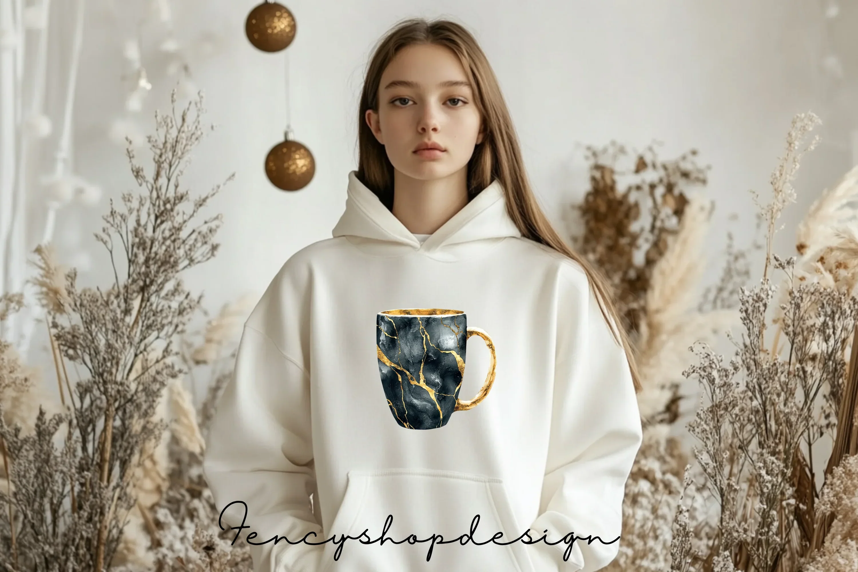 Elegant Black Gold Kintsugi Clipart Bundle - Image 6