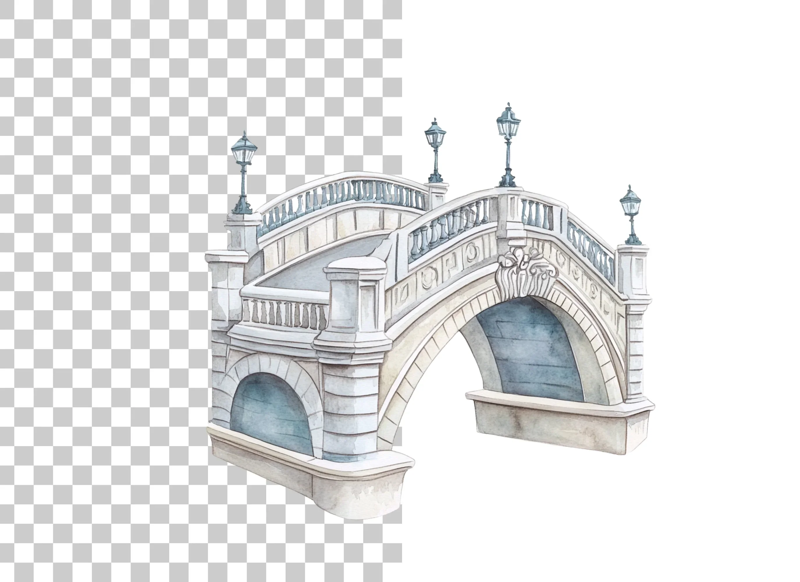 Elegant Bridge Clipart Bundle - Image 6