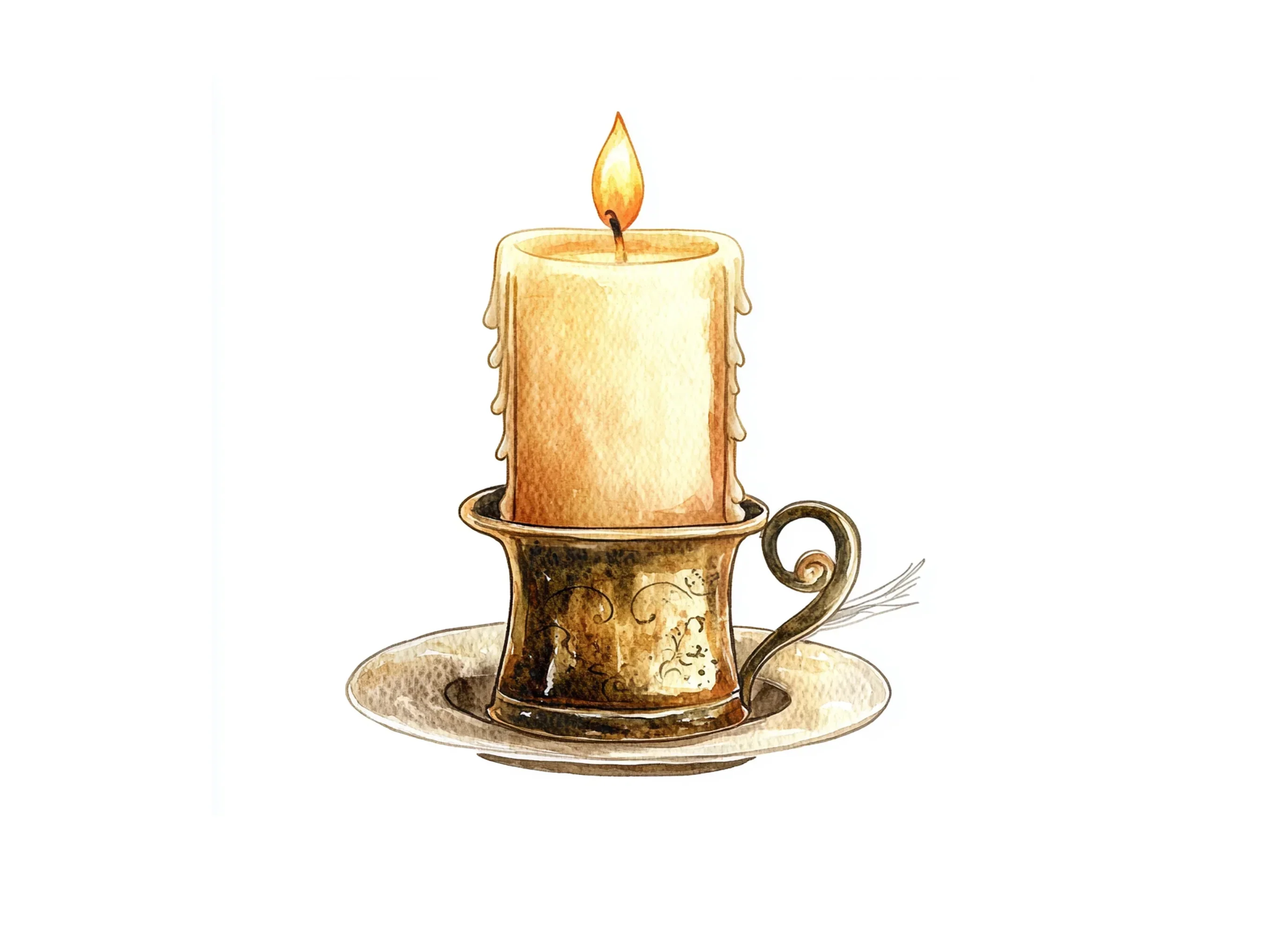 Elegant Candlestick Clipart Bundle - Image 3