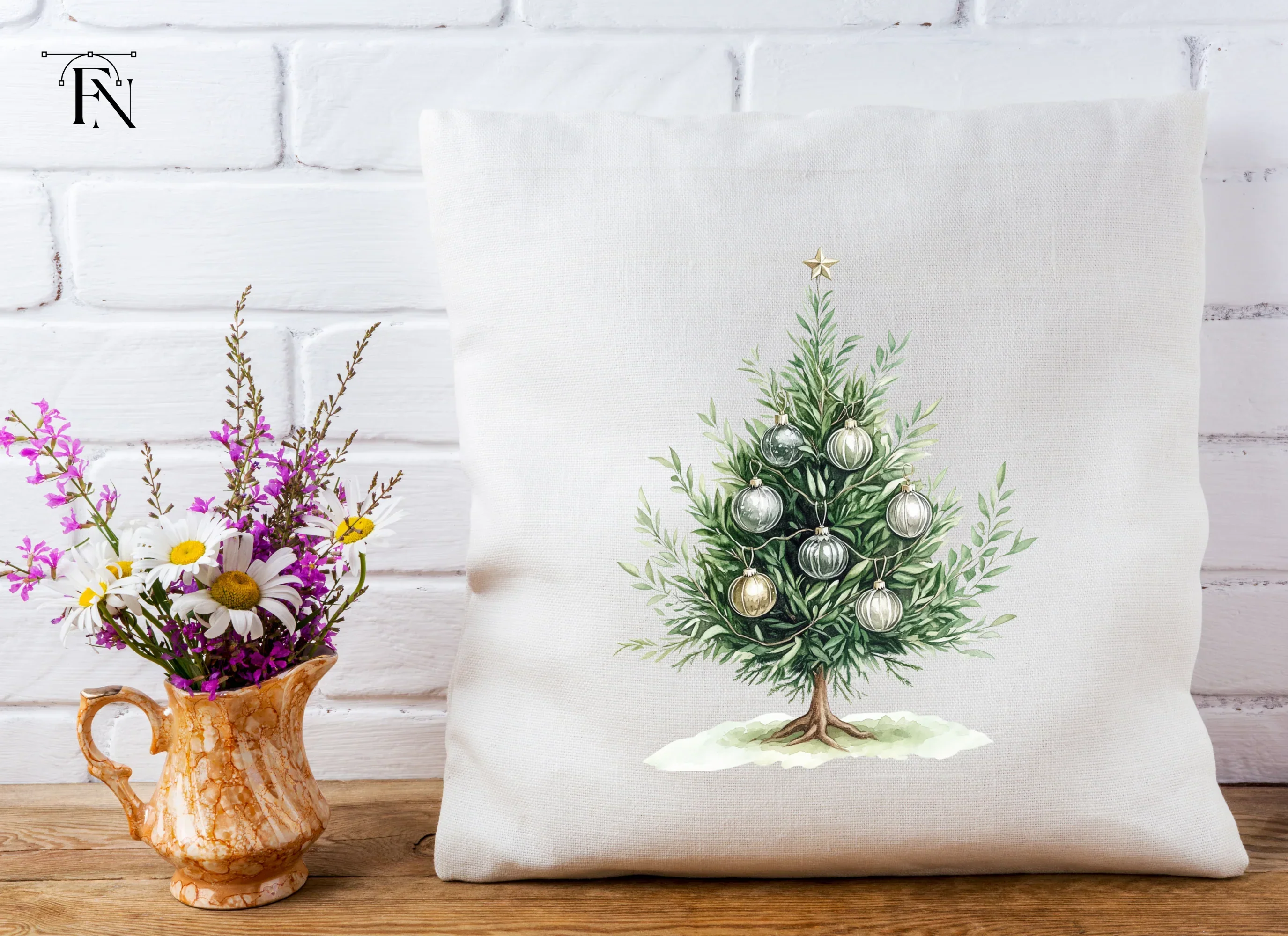 Elegant Christmas Tree Clipart Bundle - Image 5