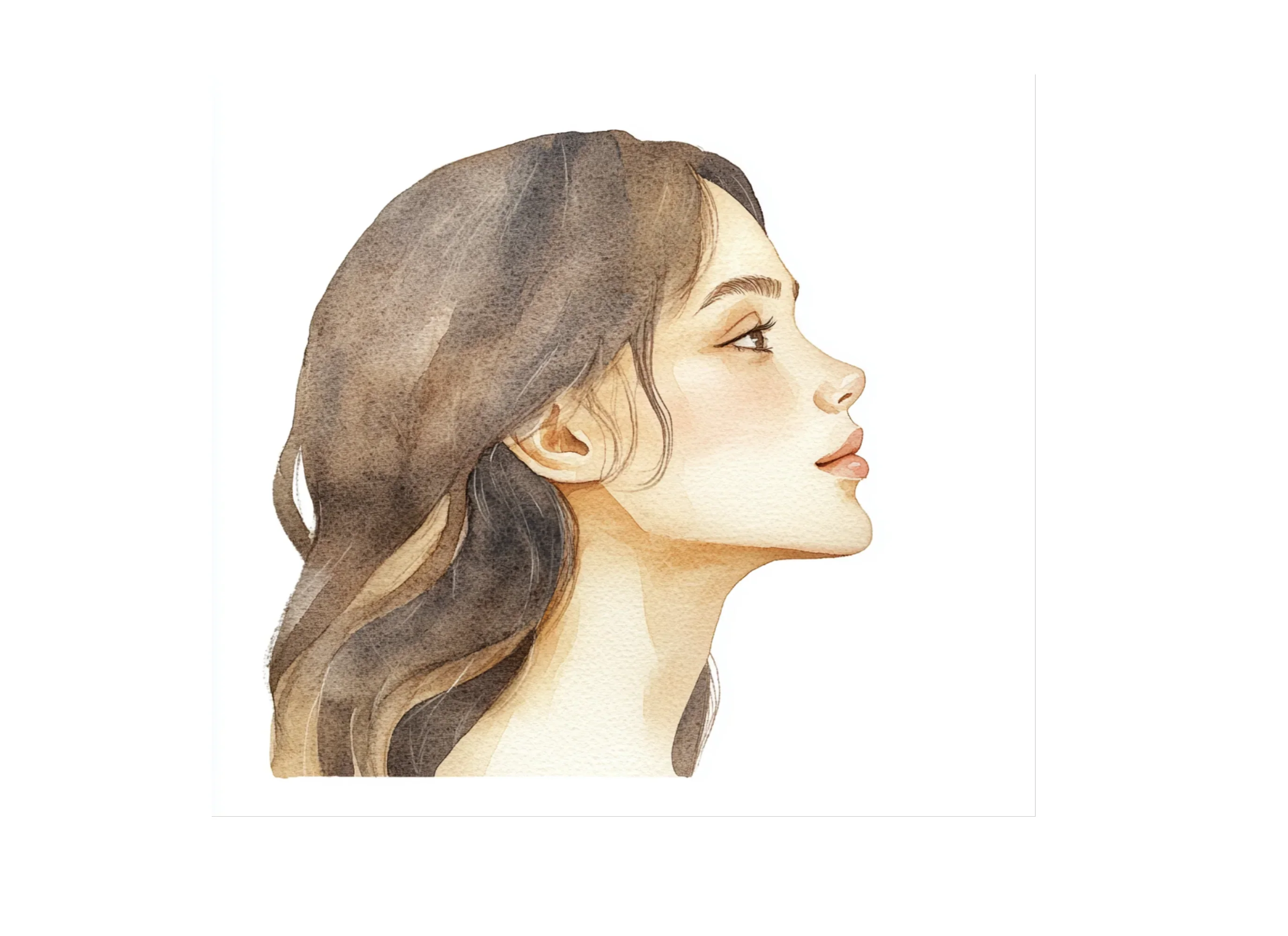 Elegant Female Profile Clipart Bundle - Image 2