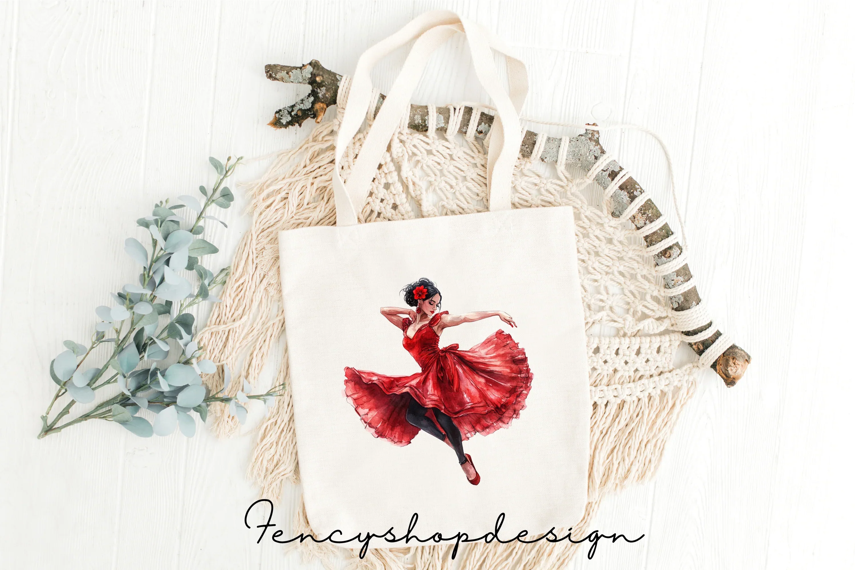Elegant Flamenco Dancer Clipart Bundle - Image 2
