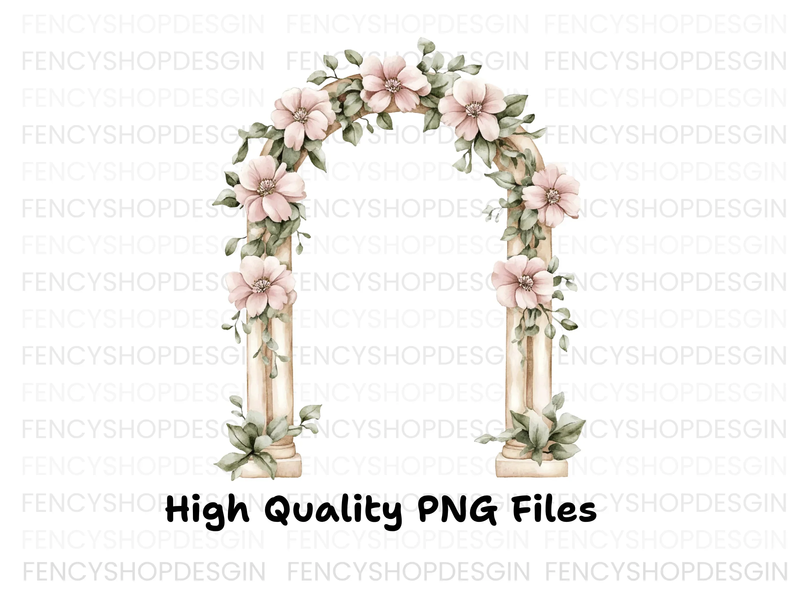 Elegant Floral Archway Clipart Bundle - Image 3