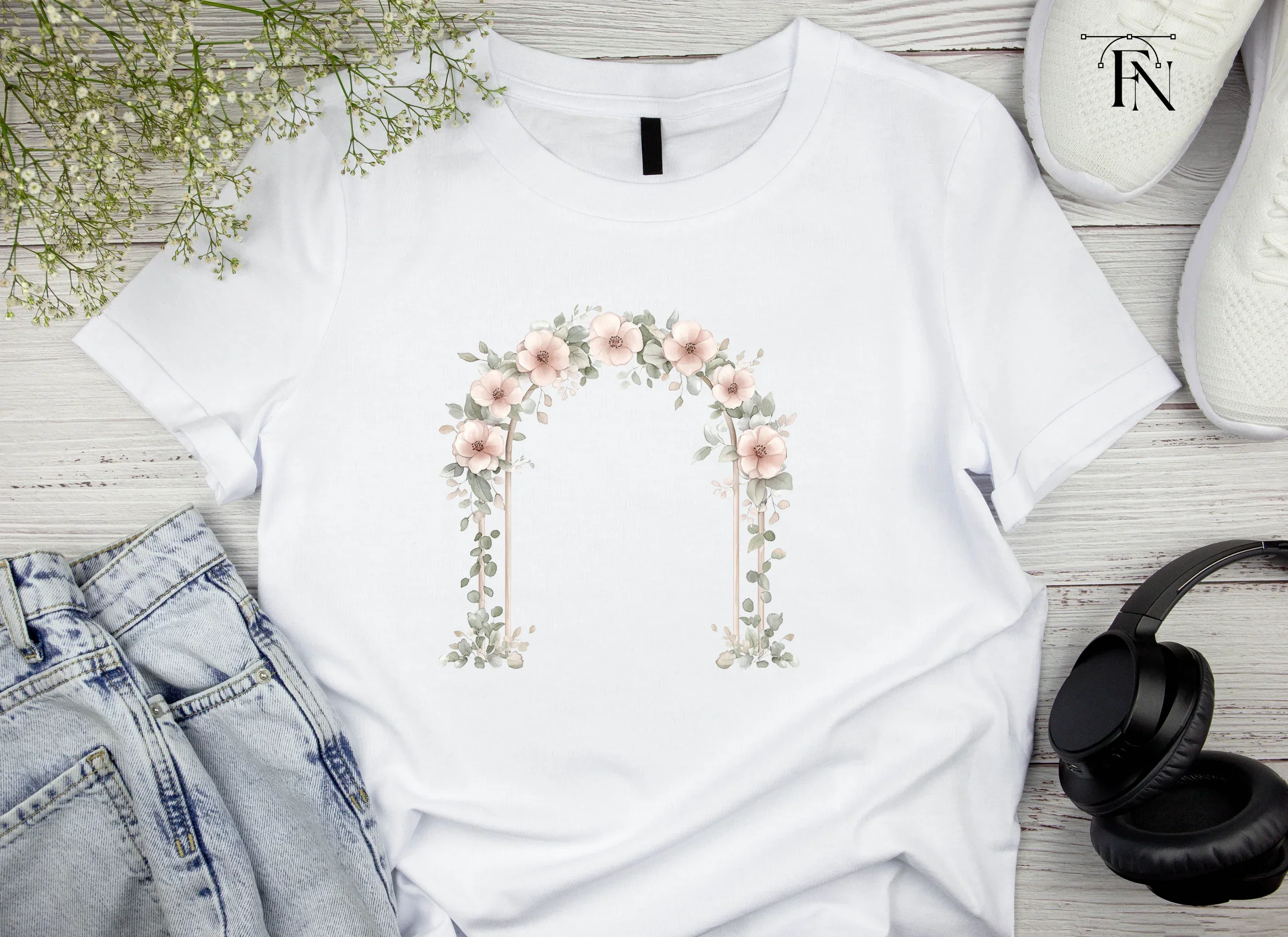 Elegant Floral Archway Clipart Bundle - Image 4