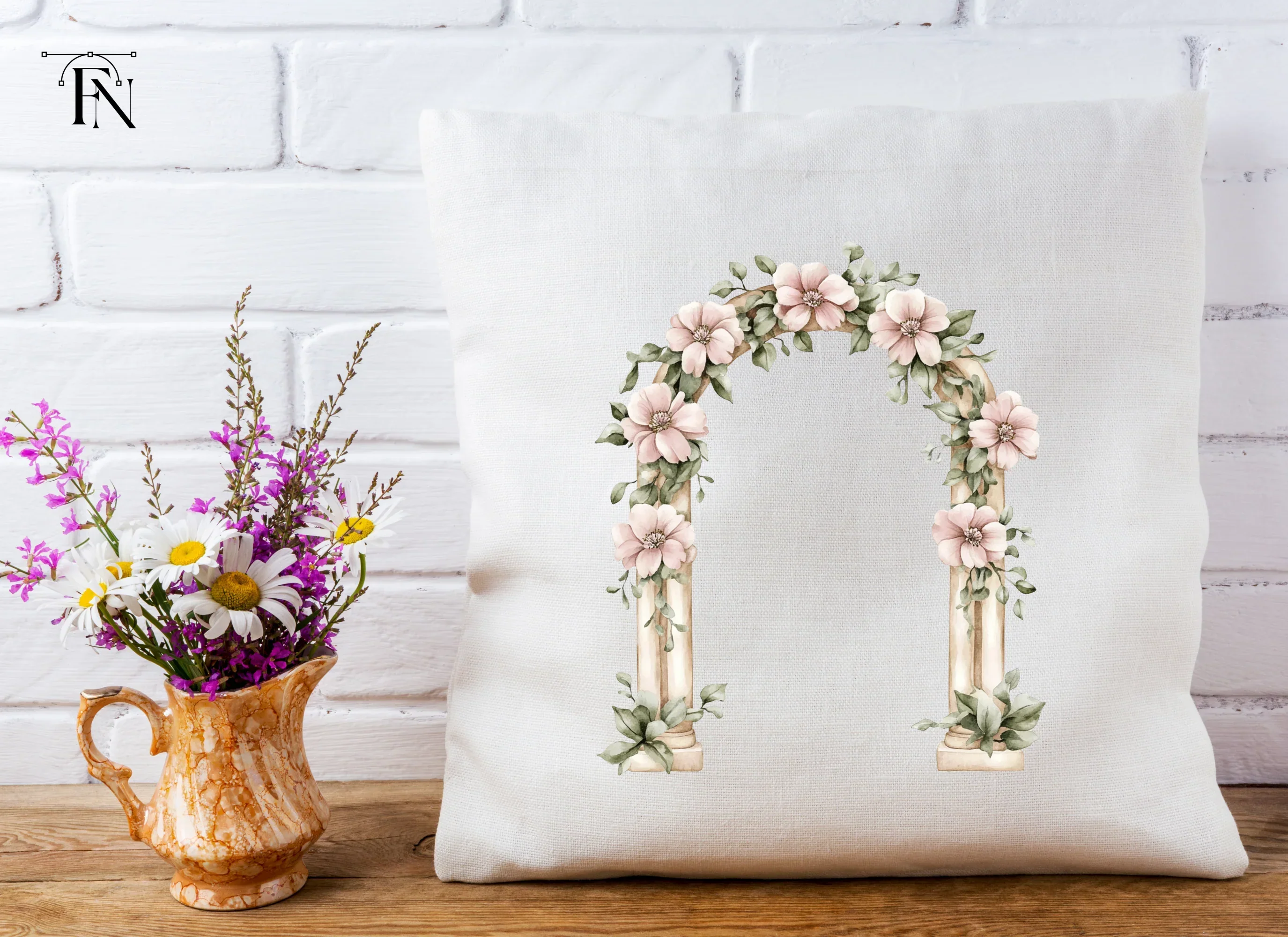 Elegant Floral Archway Clipart Bundle - Image 5