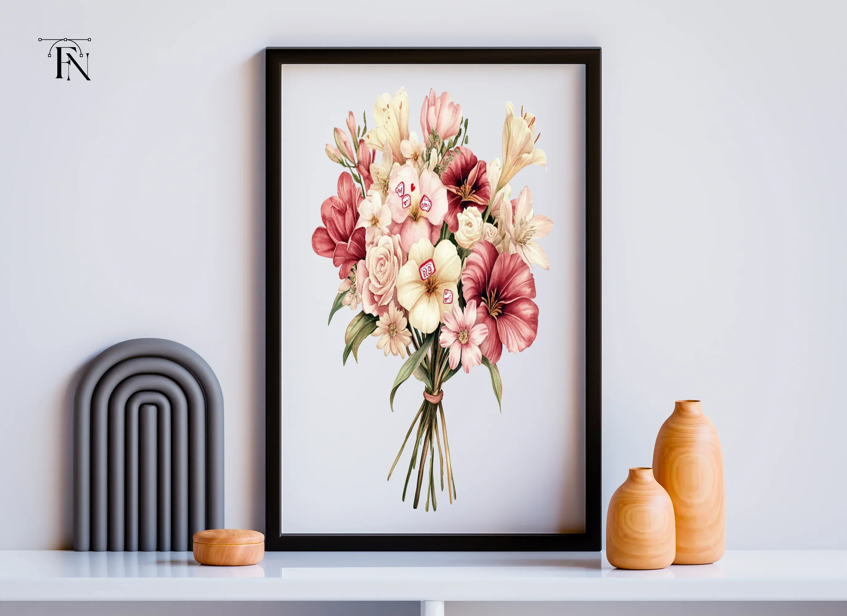 Elegant Floral Bouquets Clipart Bundle - Image 5
