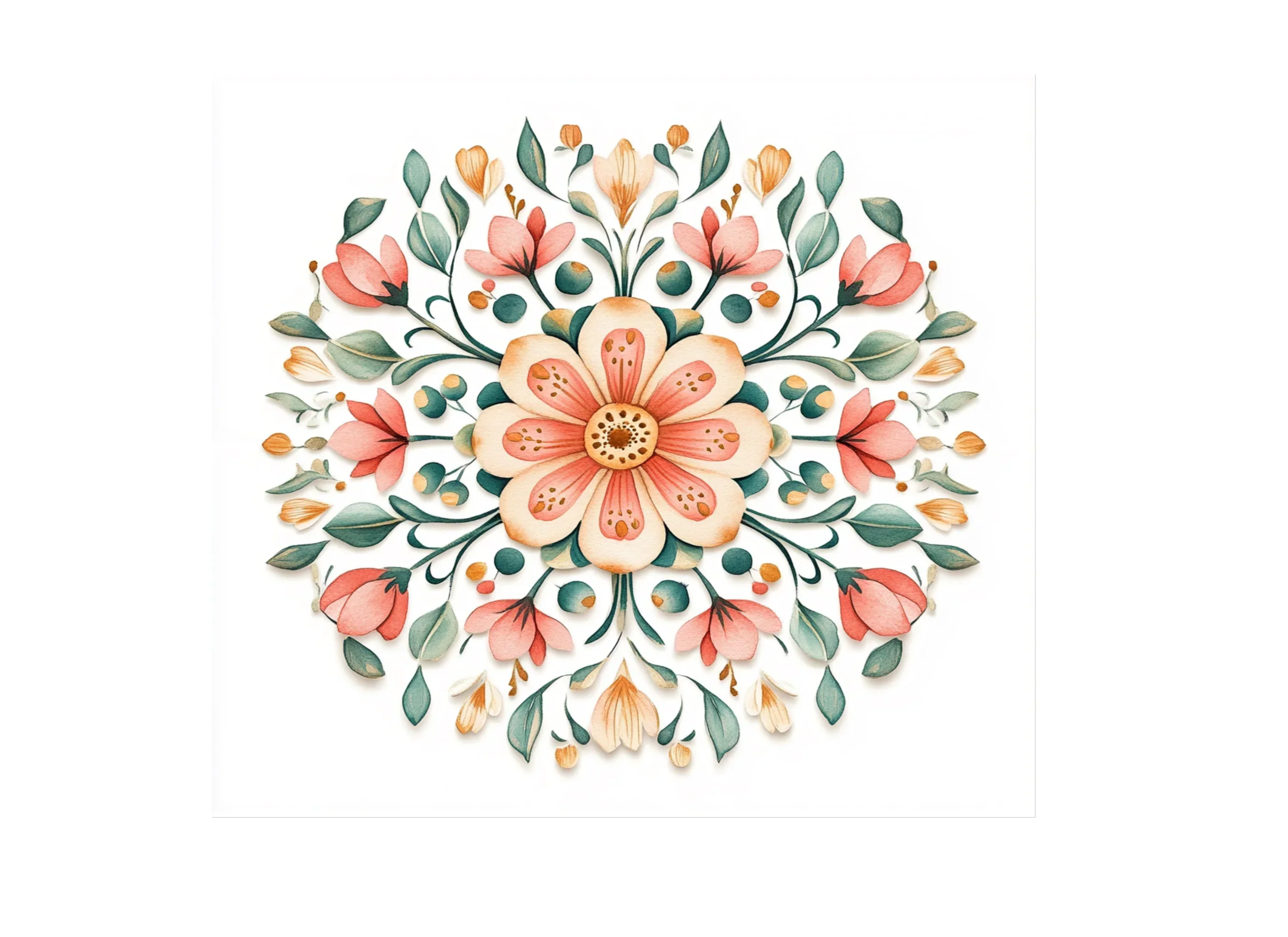 Elegant Floral Mandala Clipart Bundle - Image 3