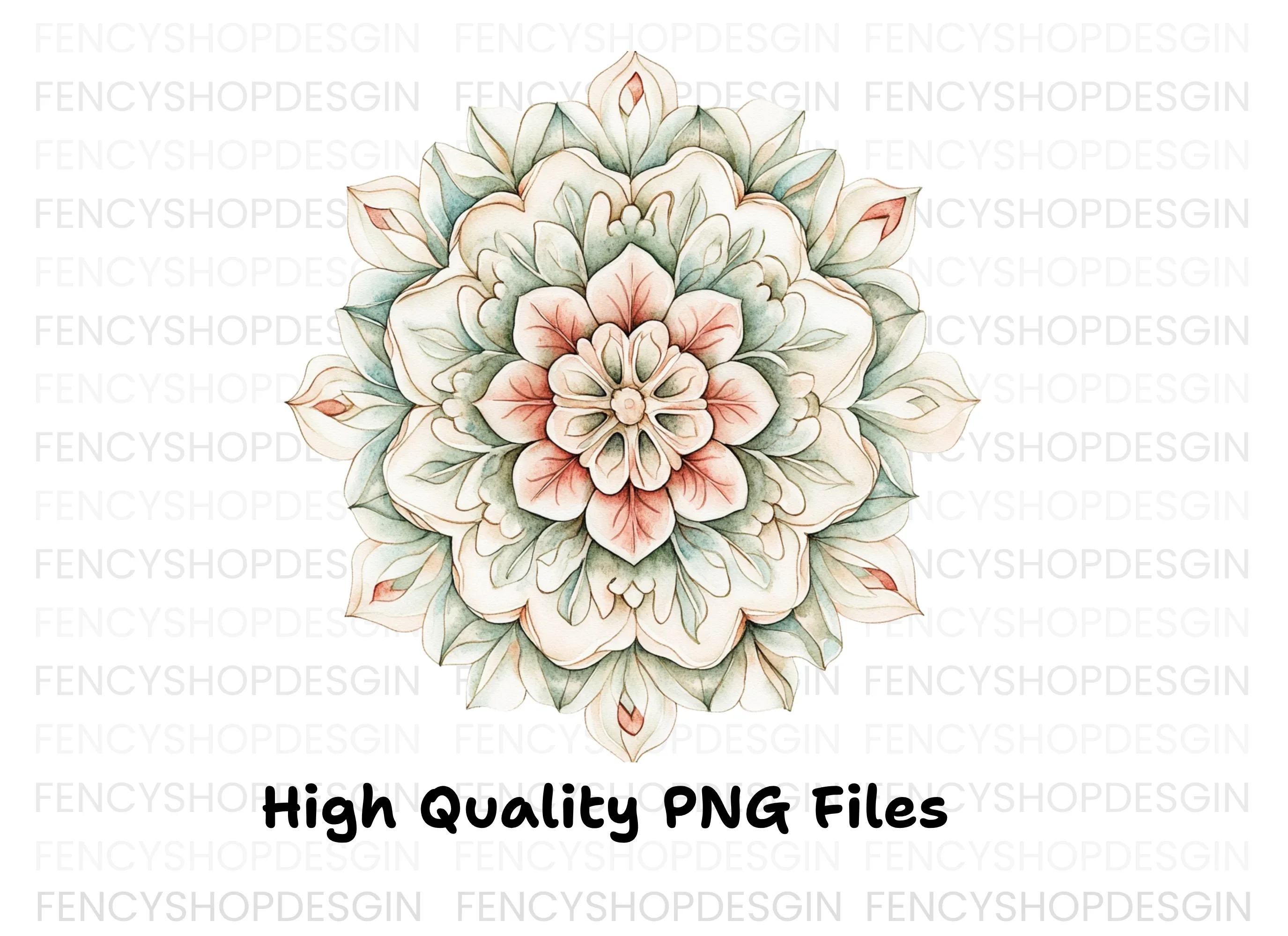 Elegant Floral Mandala Designs Clipart Bundle - Image 2