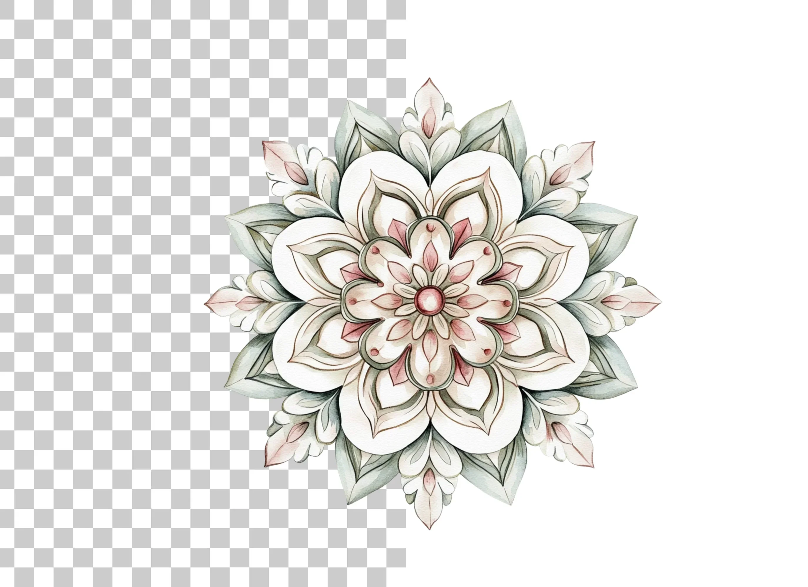 Elegant Floral Mandala Designs Clipart Bundle - Image 6