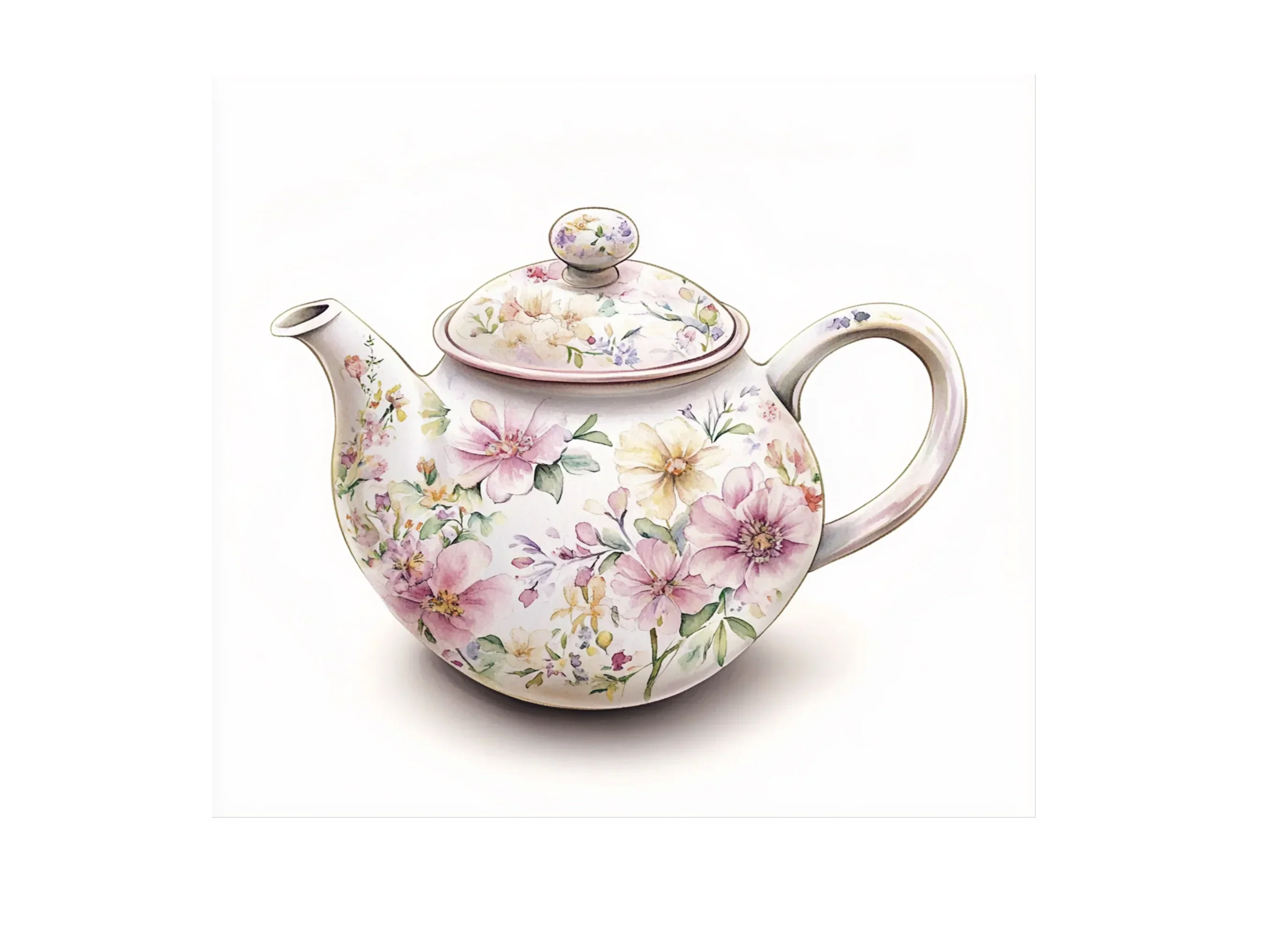Elegant Floral Teapots Clipart Bundle - Image 2