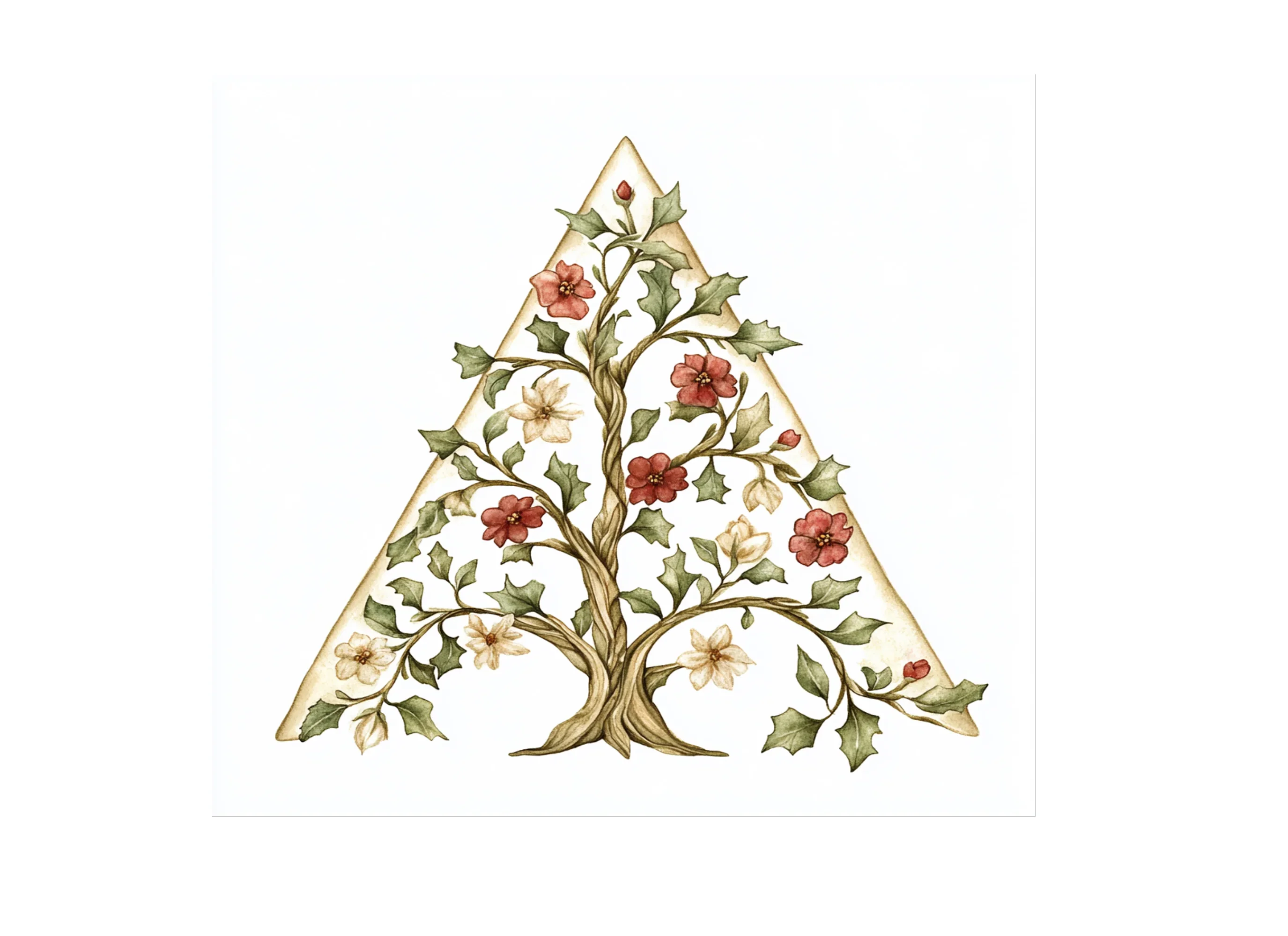 Elegant Floral Triangle Clipart Bundle - Image 3
