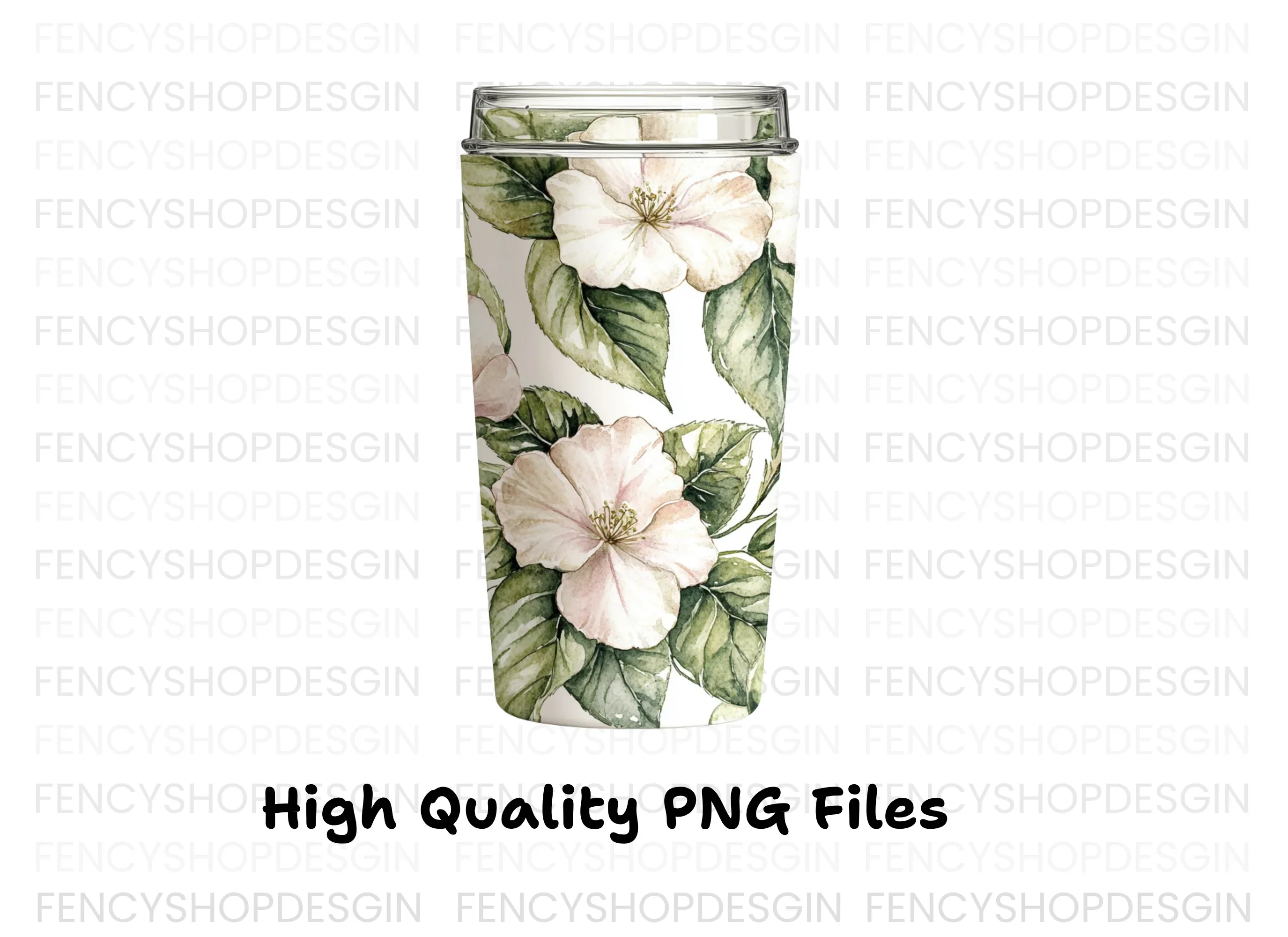 Elegant Floral Tumbler Clipart Bundle - Image 3