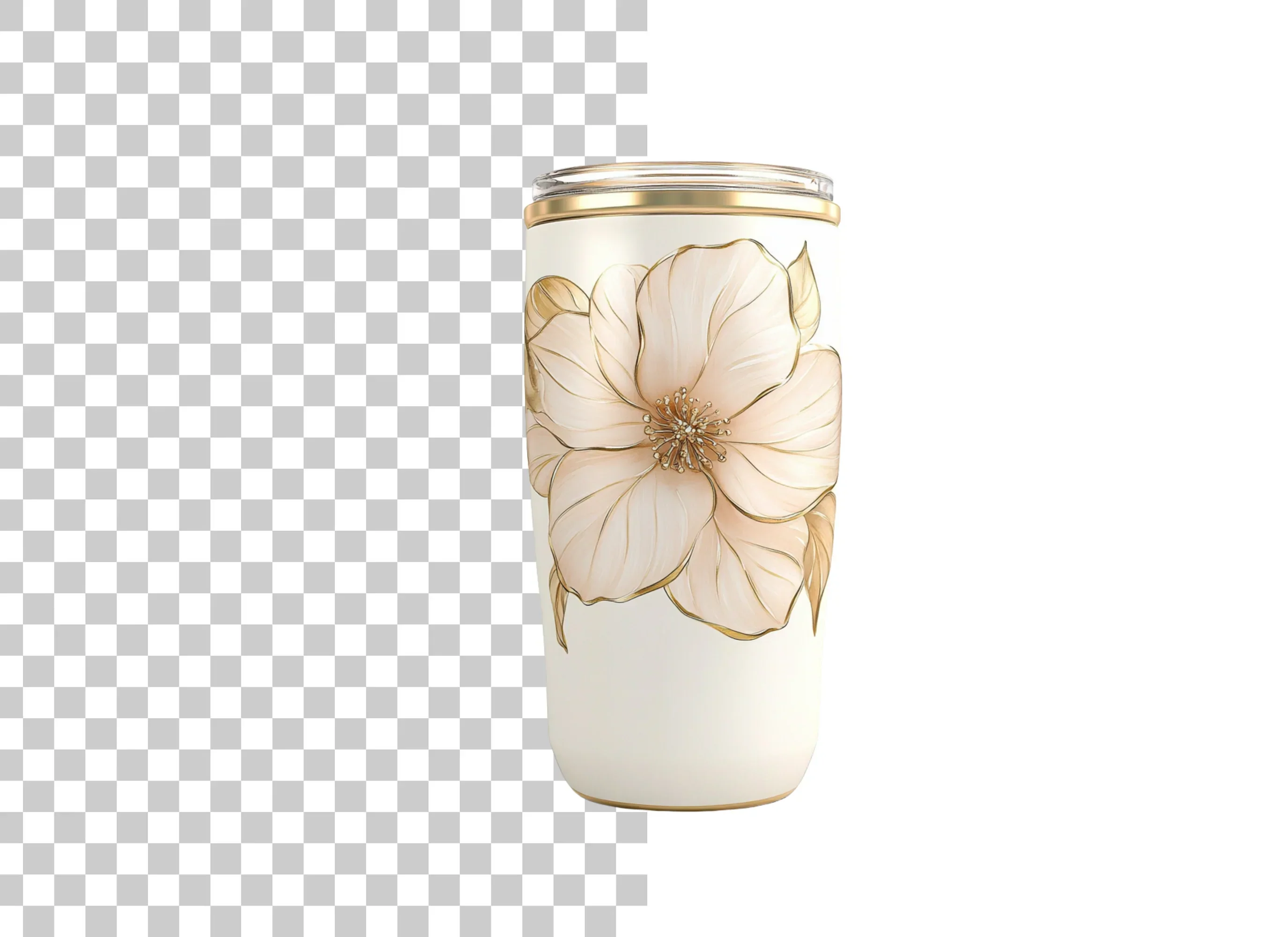 Elegant Floral Tumbler Clipart Bundle - Image 6