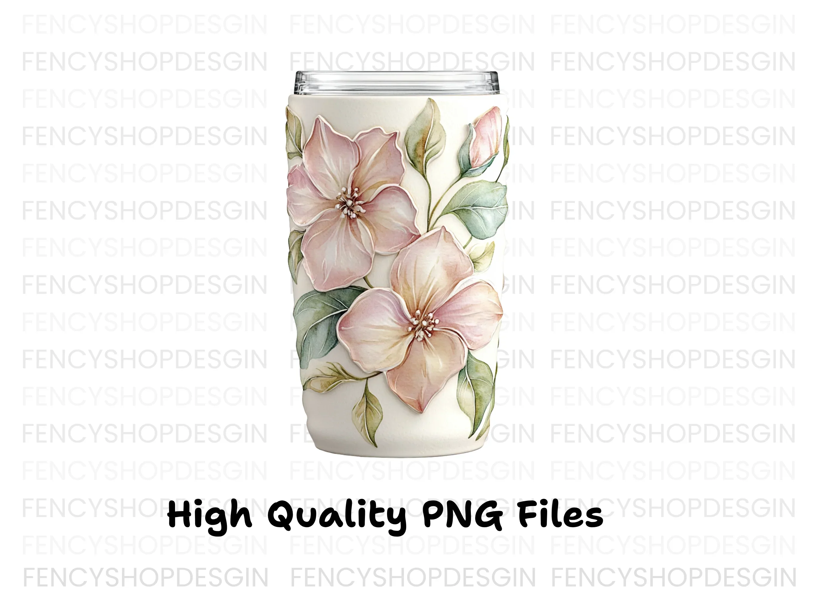 Elegant Floral Tumbler Clipart Bundle - Image 3