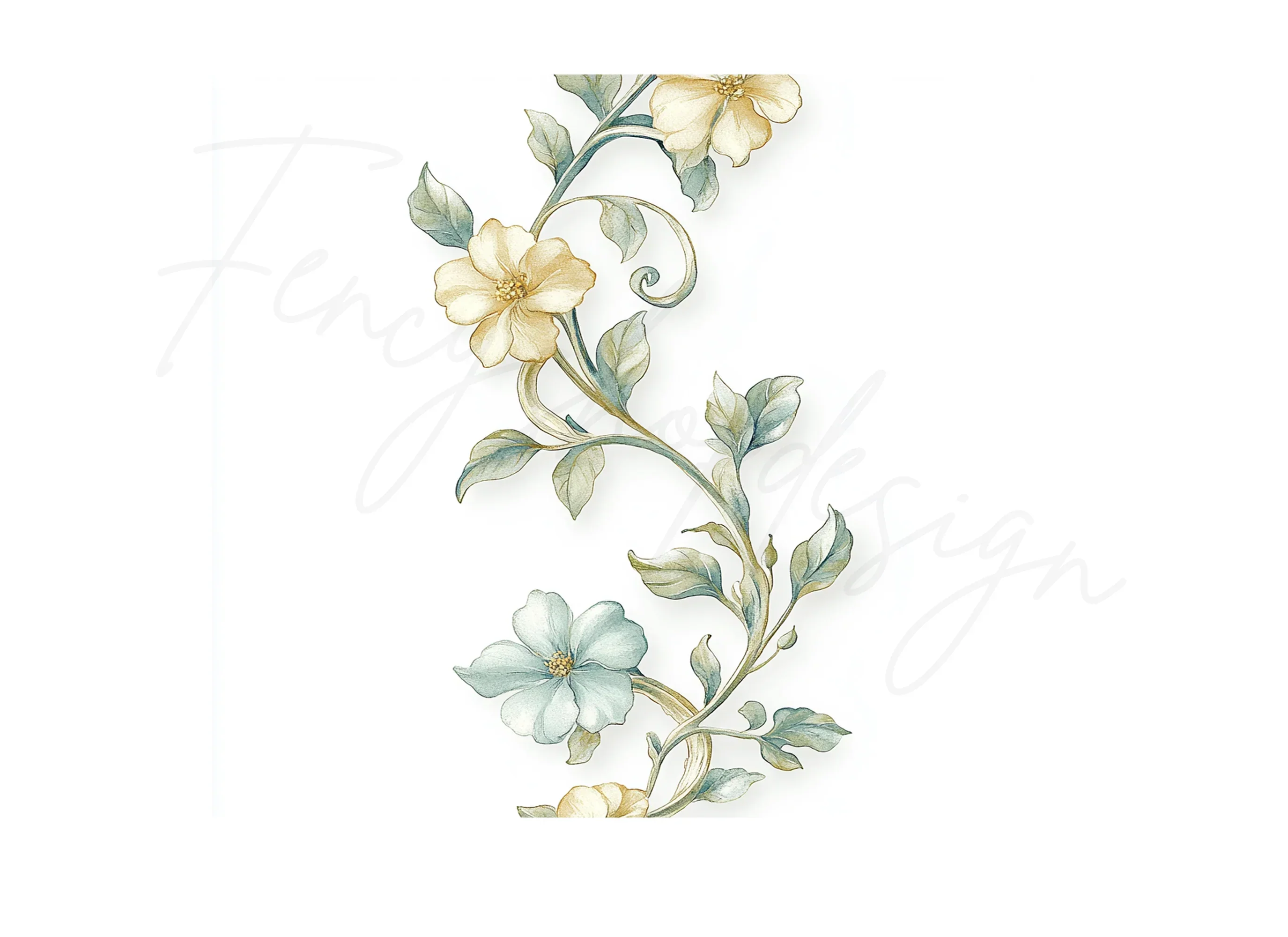 Elegant Floral Vine Clipart Bundle - Image 3