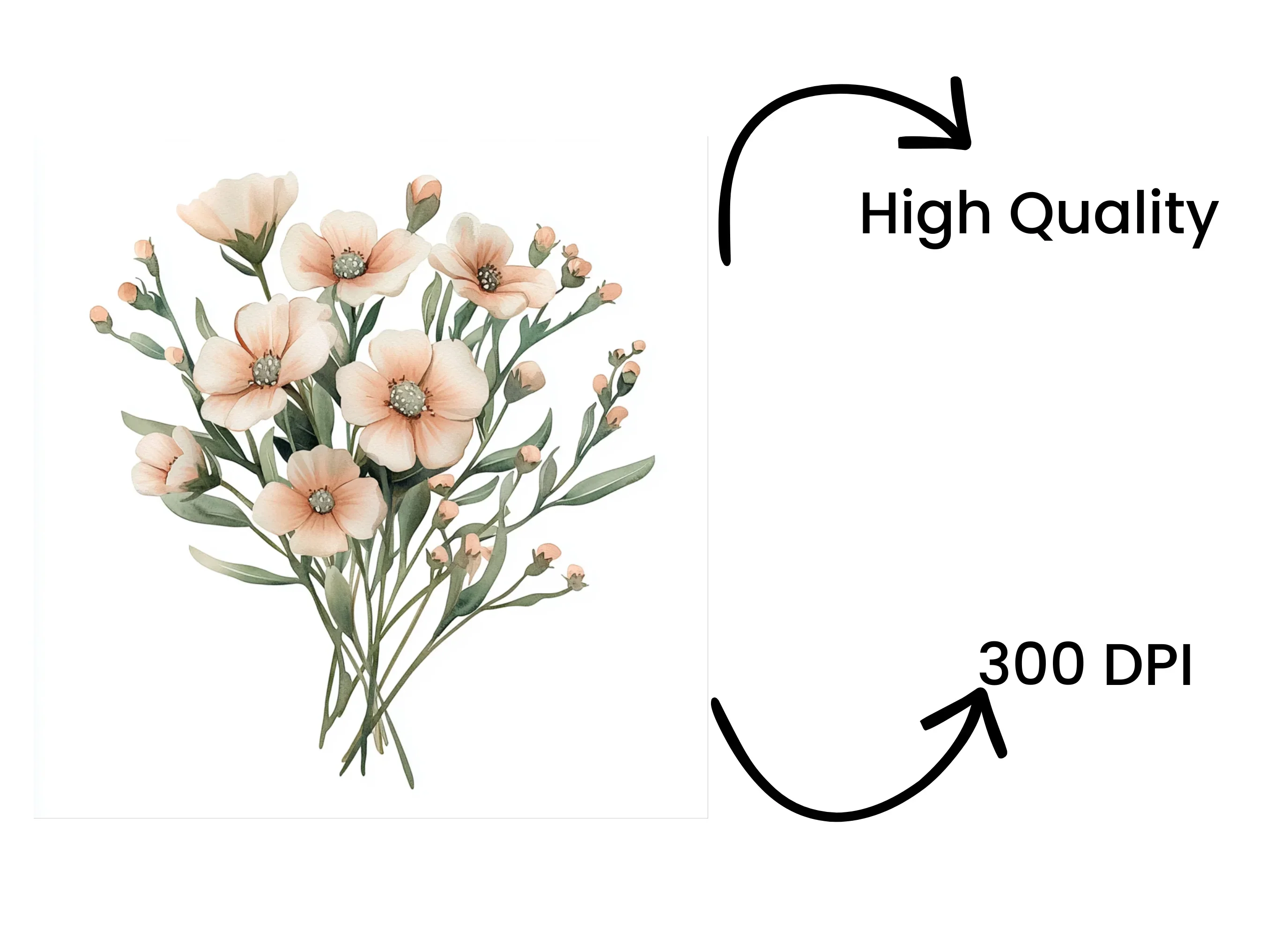 Elegant Flower Bouquets Clipart Bundle - Image 4