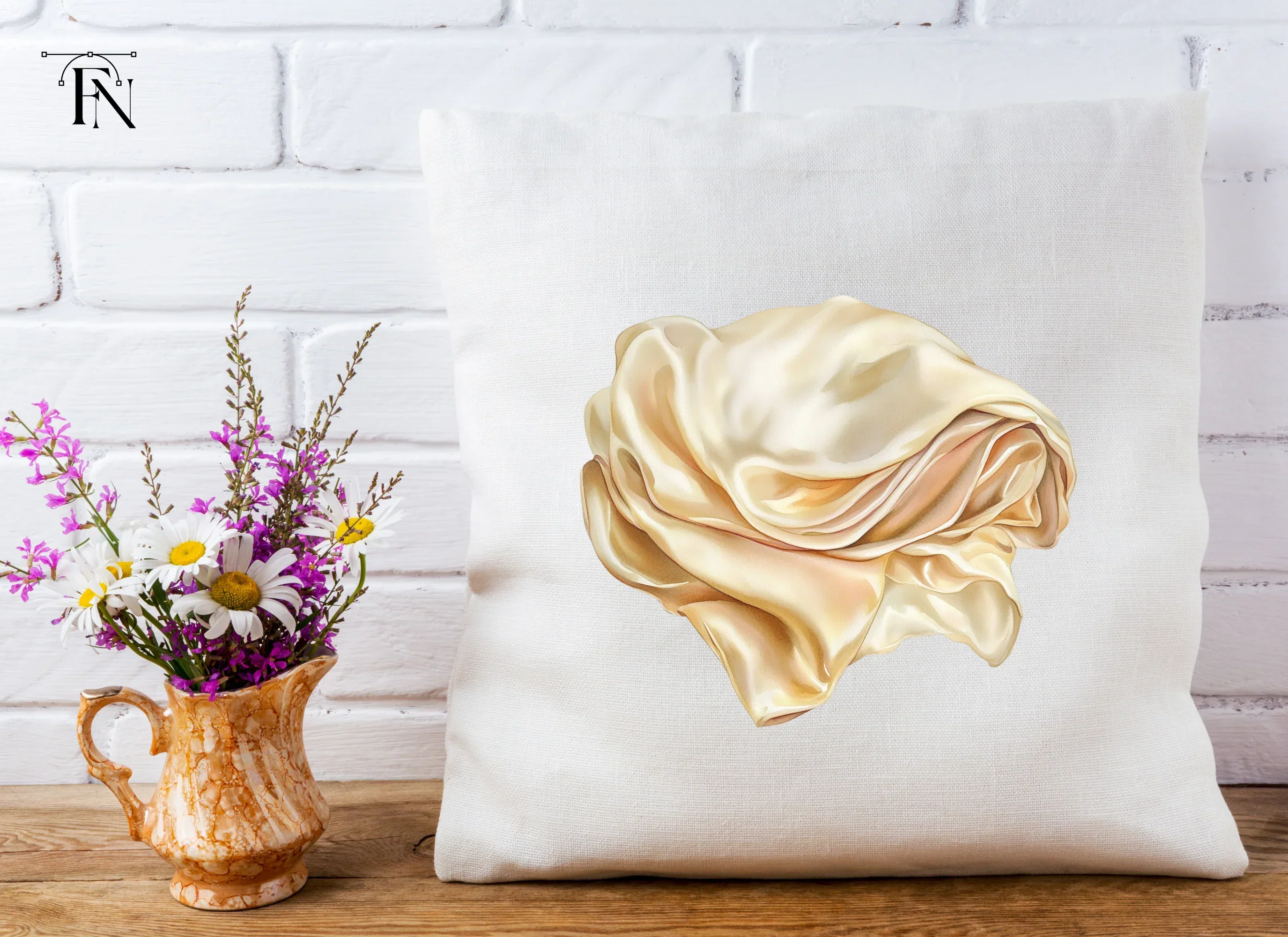 Elegant Flowing Silk Fabric Clipart Bundle - Image 3