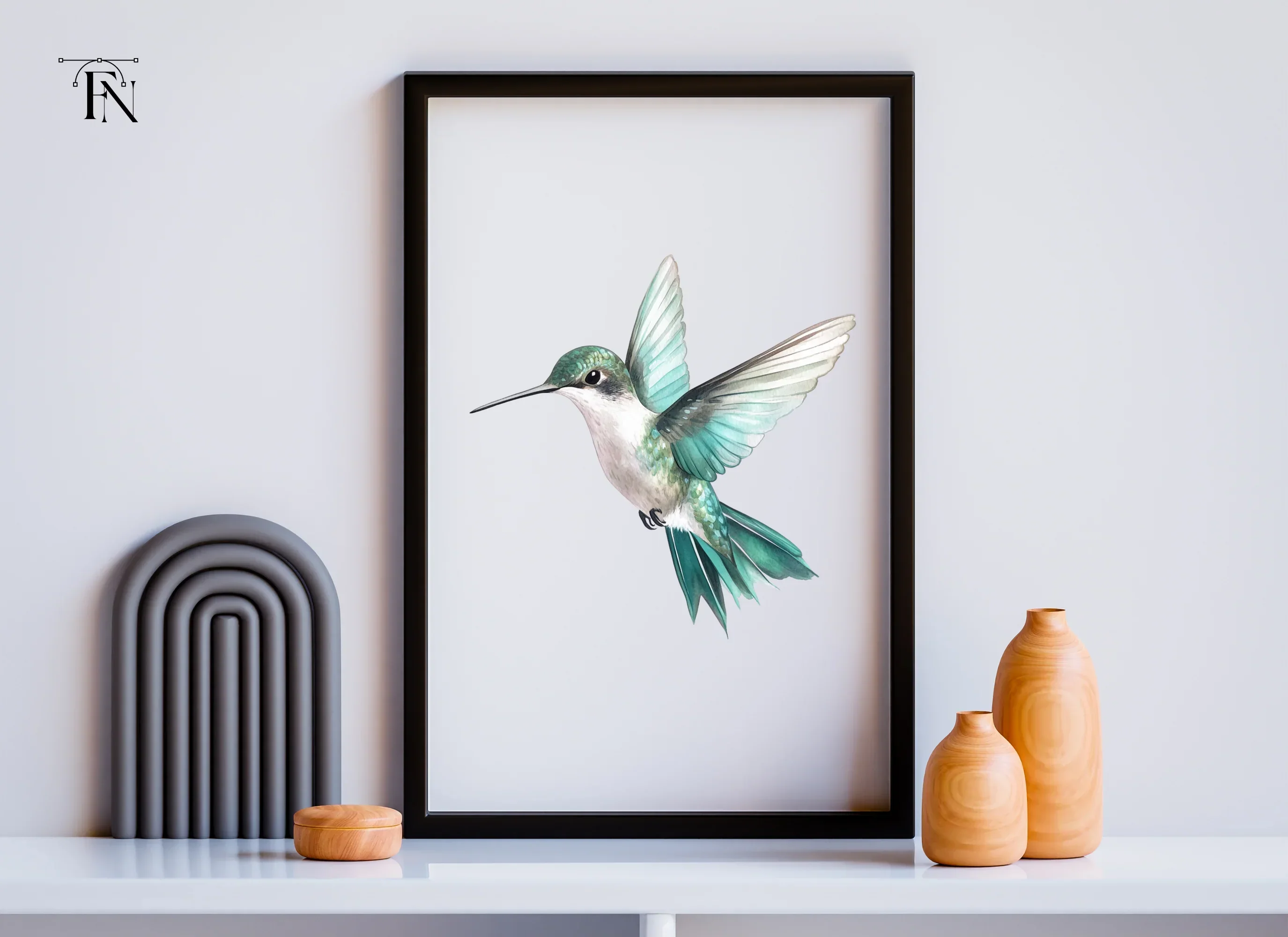 Elegant Flying Hummingbird Clipart Bundle - Image 6