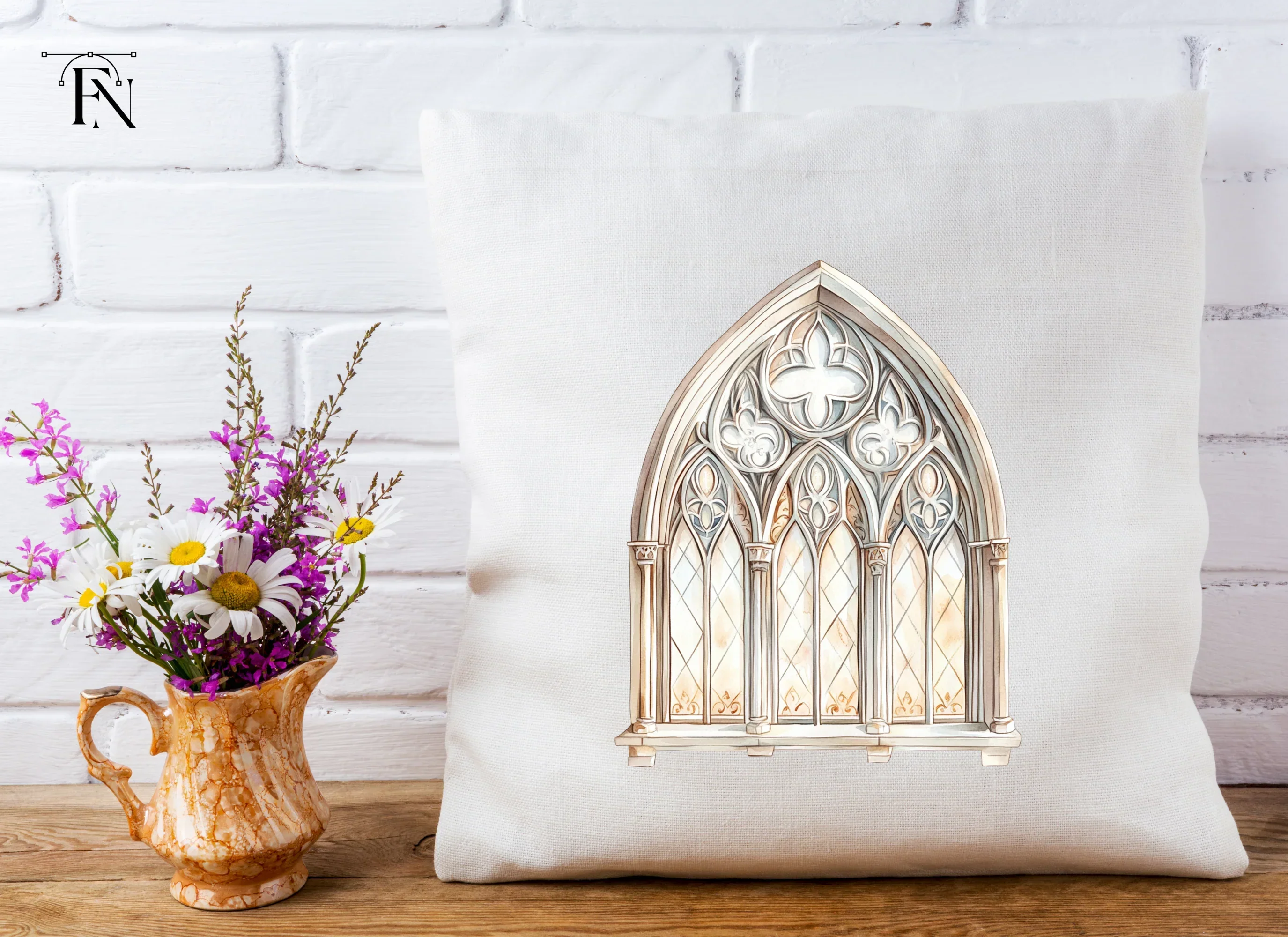 Elegant Gothic Arch Window Clipart Bundle - Image 5