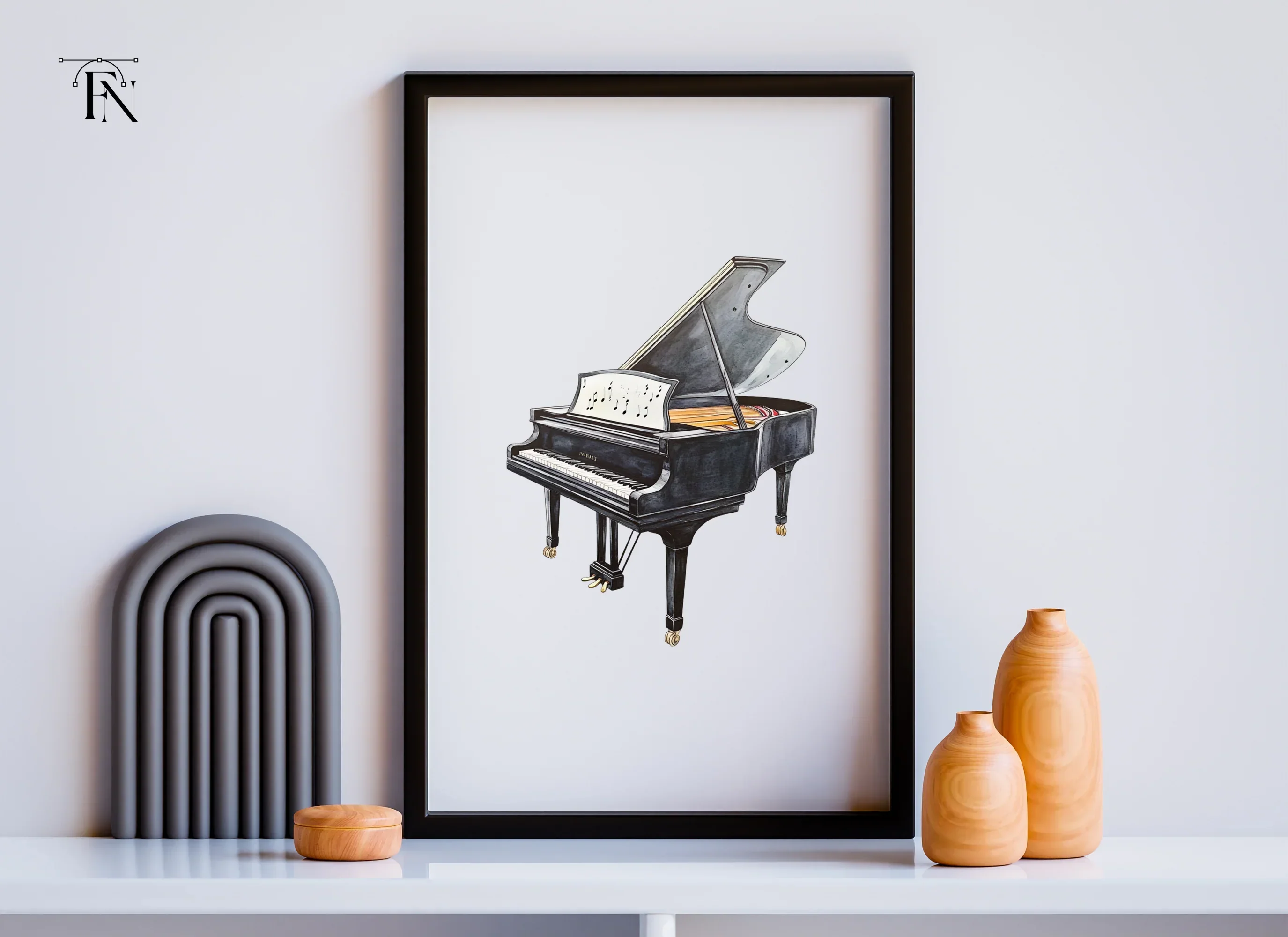 Elegant Grand Piano Clipart Bundle - Image 4
