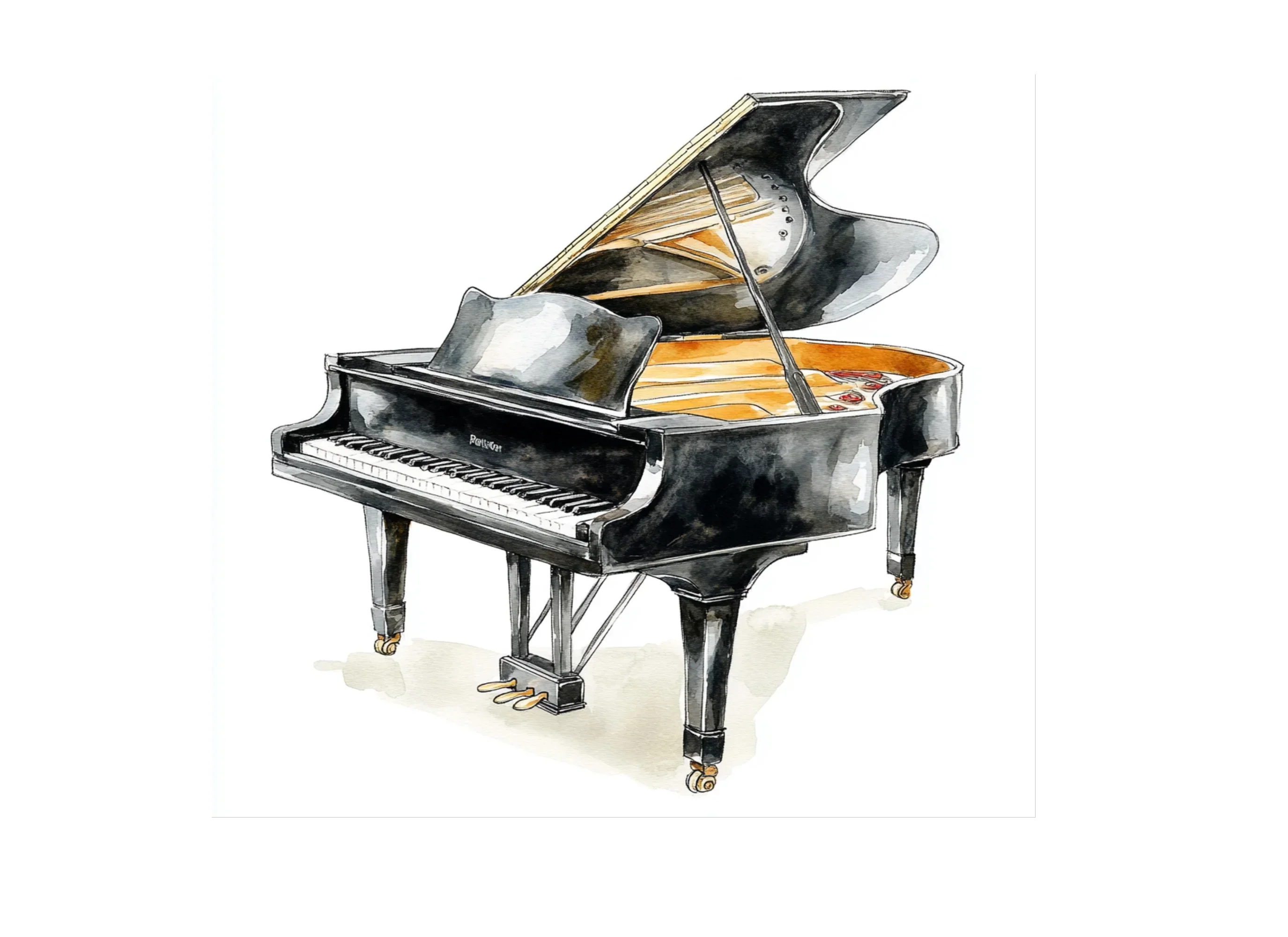 Elegant Grand Piano Clipart Bundle - Image 3
