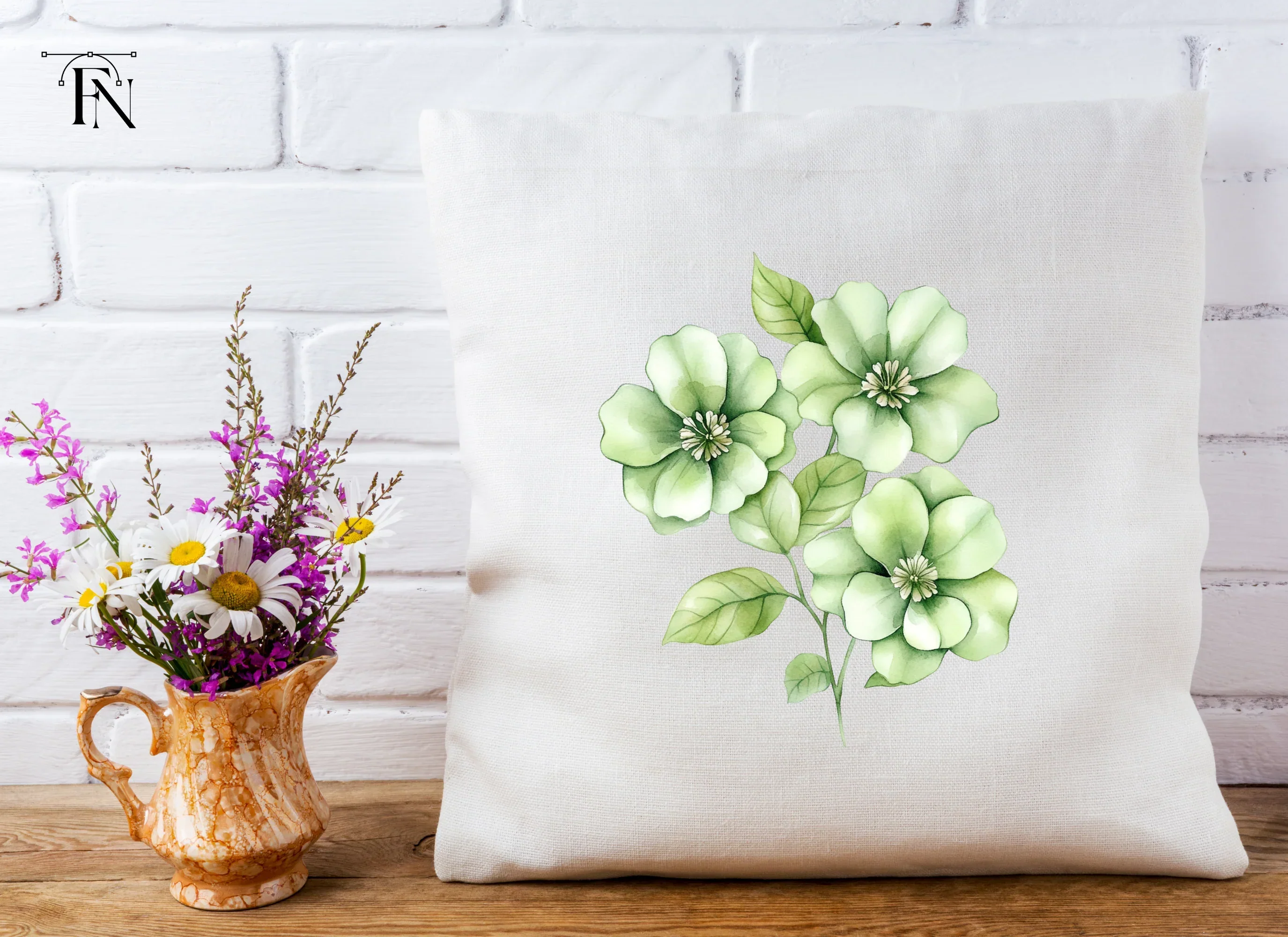 Elegant Green Floral Clipart Bundle - Image 5