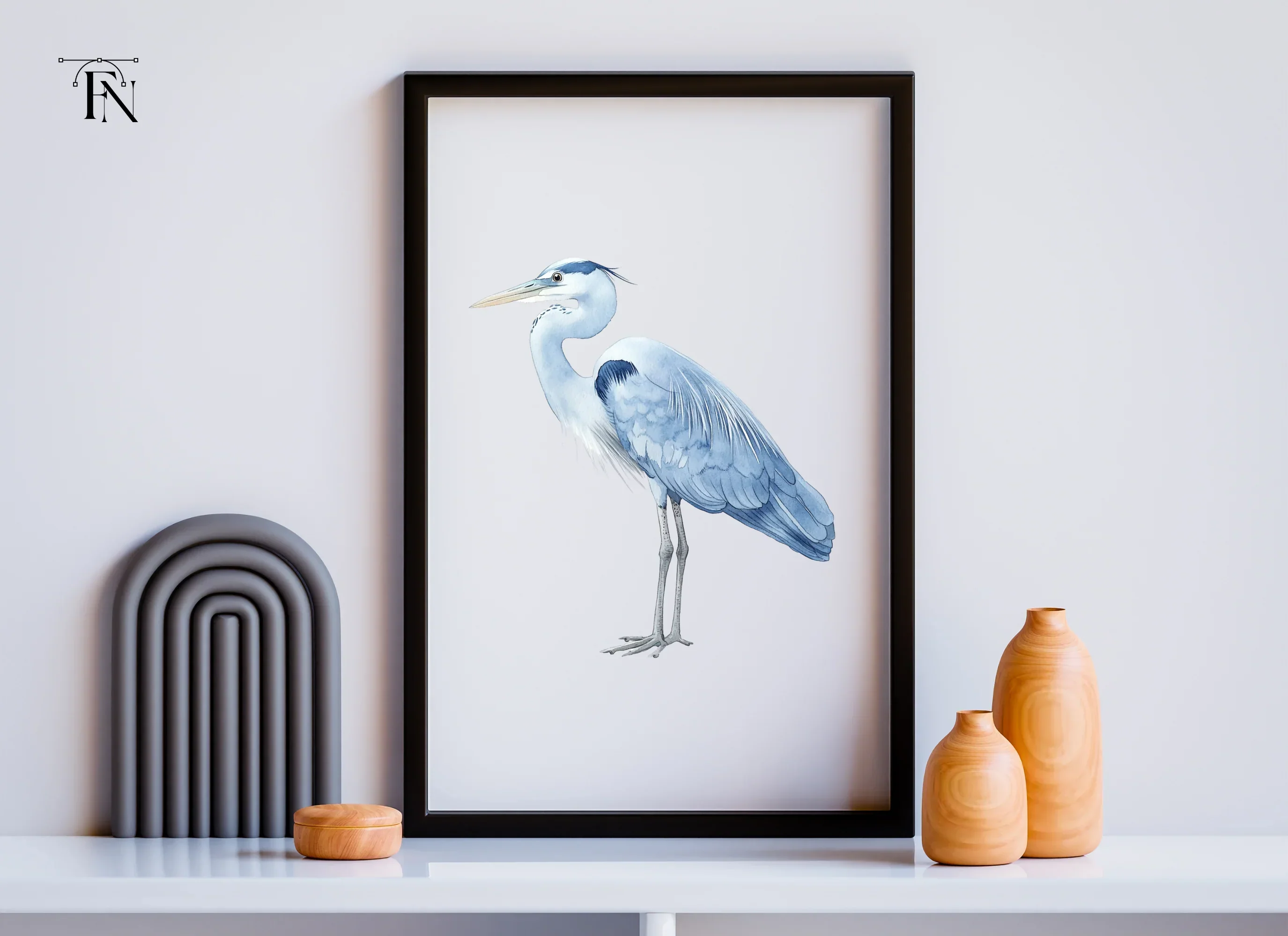 Elegant Heron Bird Clipart Bundle - Image 3