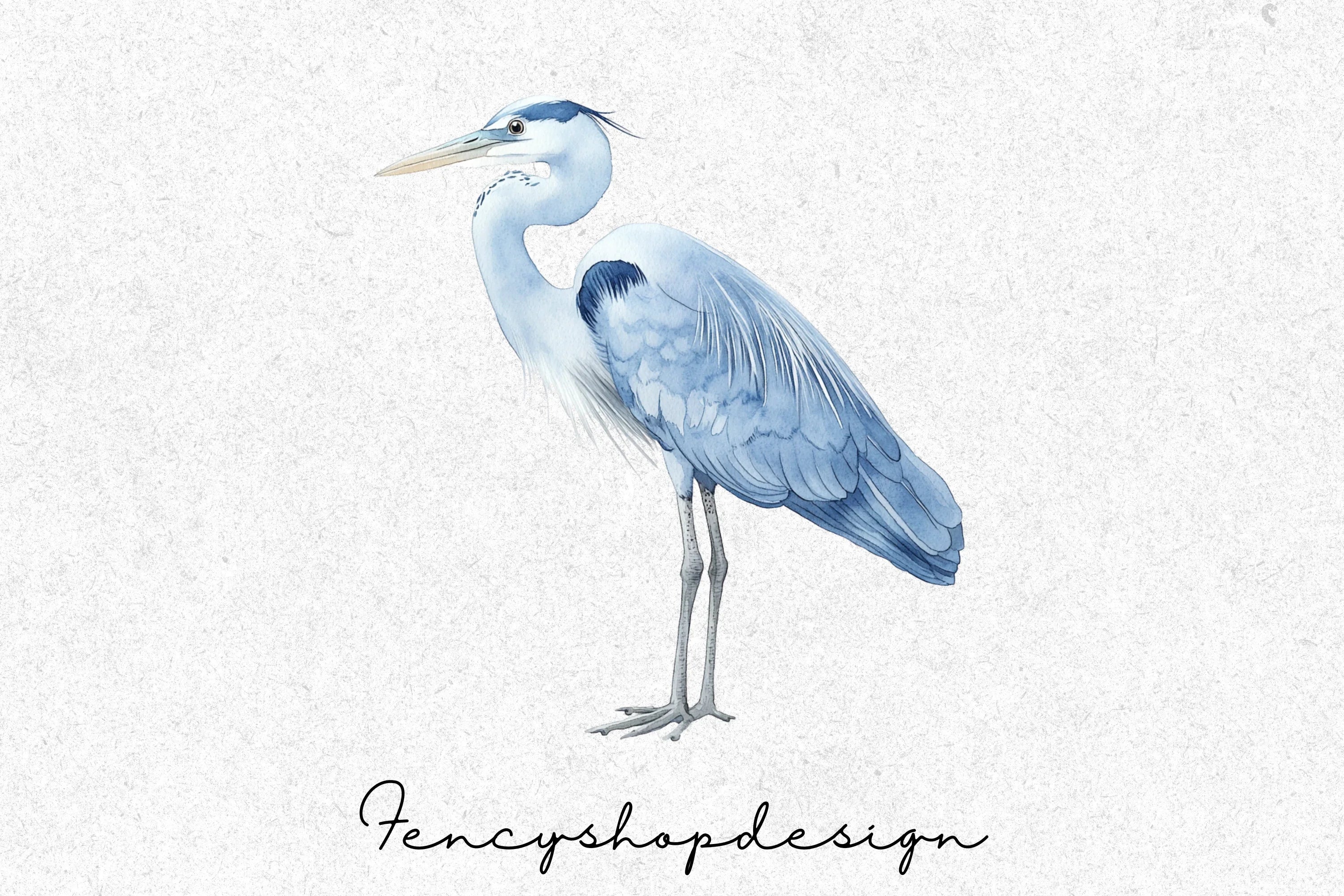 Elegant Heron Clipart Bundle - Image 4