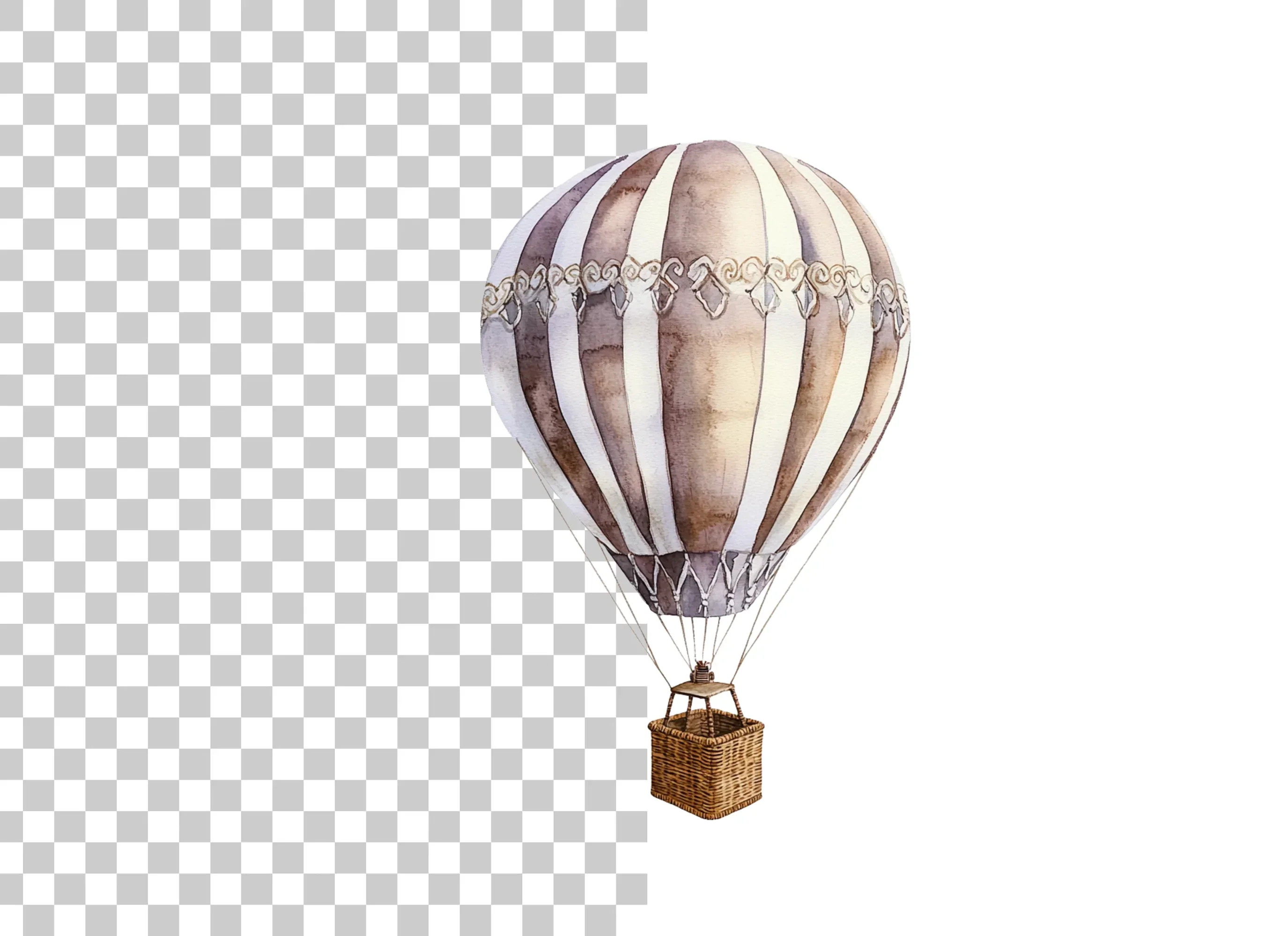 Elegant Hot Air Balloon Clipart Bundle - Image 2