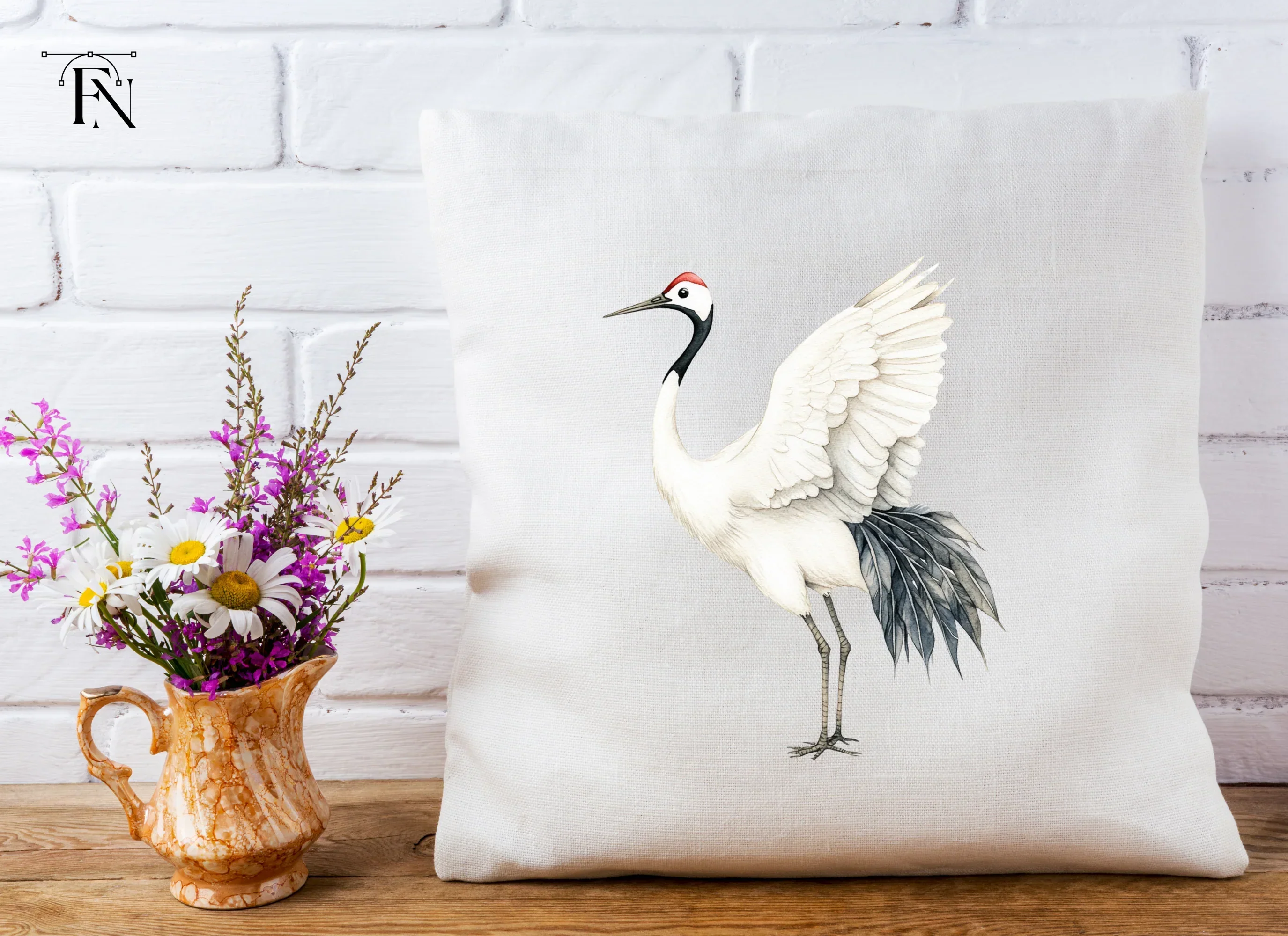 Elegant Japanese Crane Clipart Bundle - Image 5