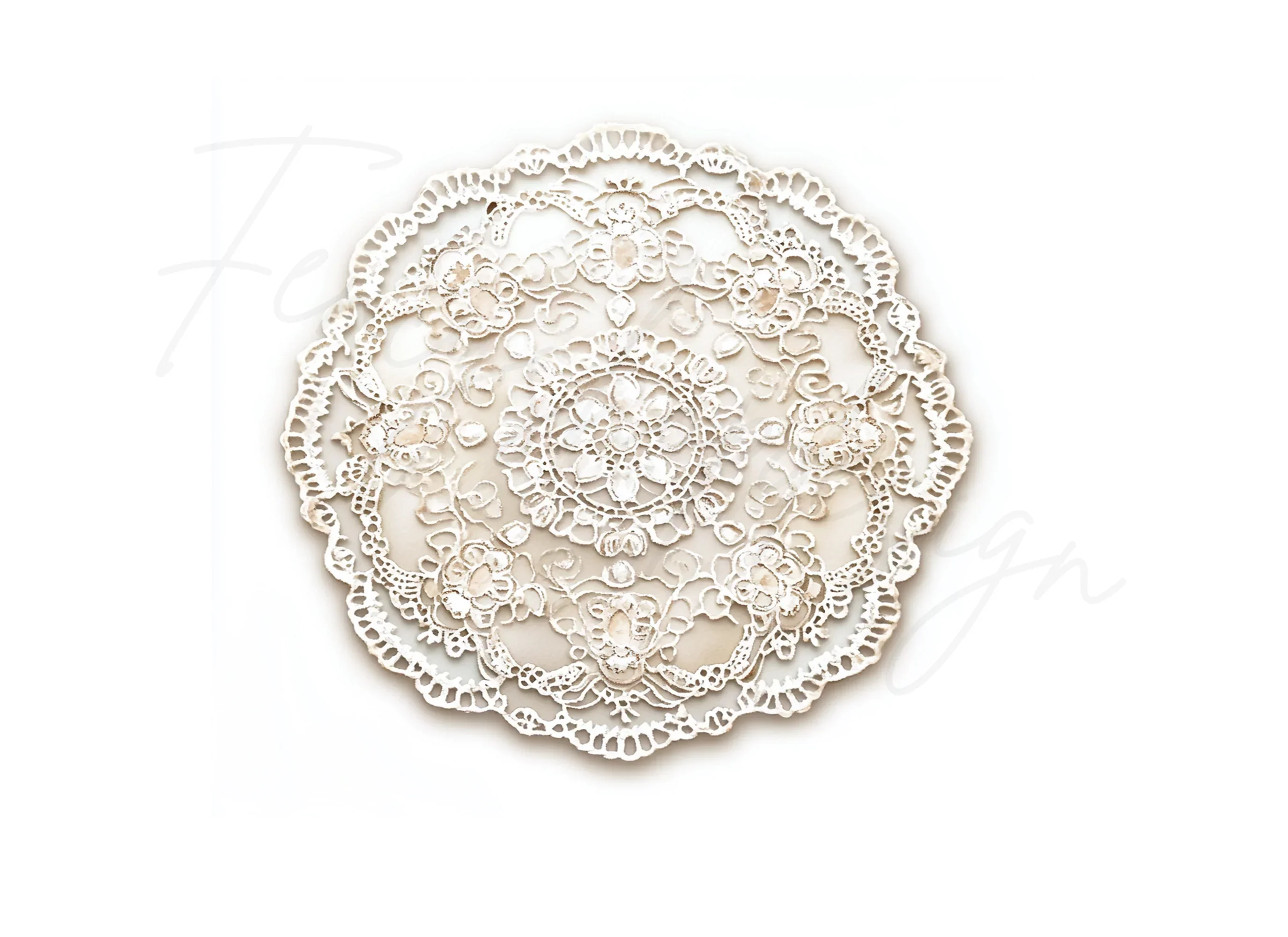 Elegant Lace Doilies Clipart Bundle - Image 3