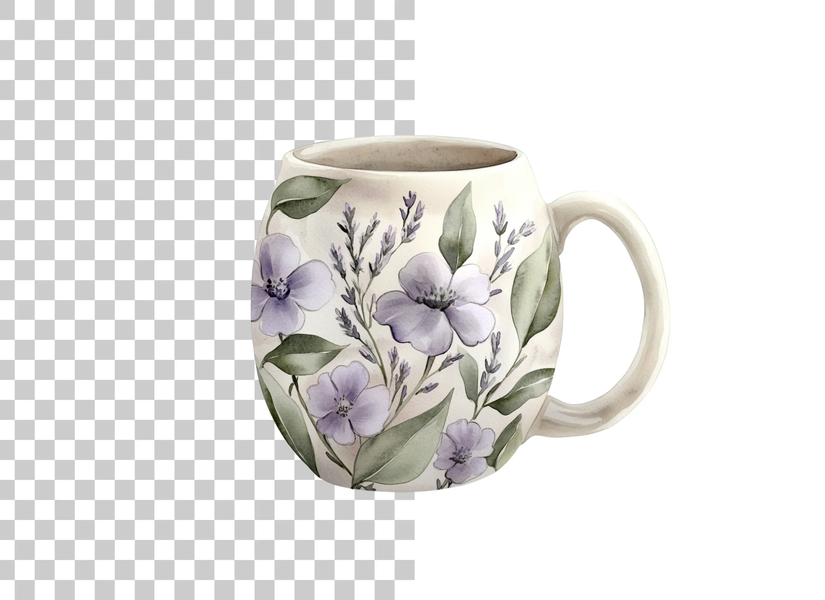 Elegant Lavender Floral Clipart Bundle - Image 2