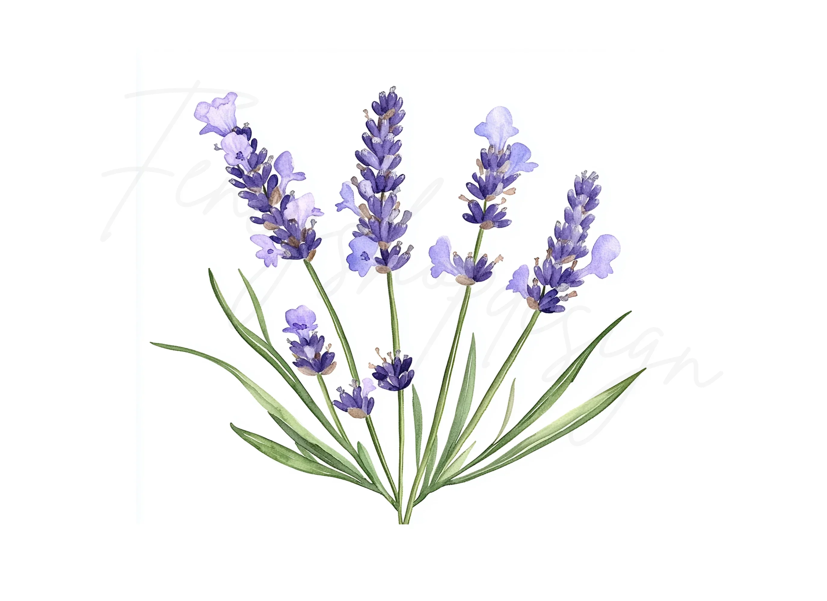 Elegant Lavender Graphics Clipart Bundle - Image 3