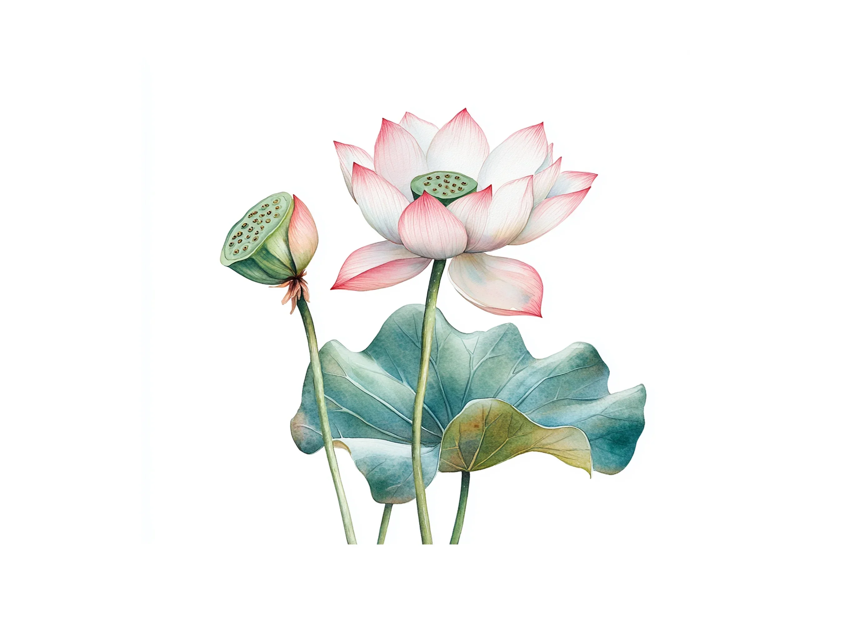 Elegant Lotus Flower Clipart Bundle - Image 2
