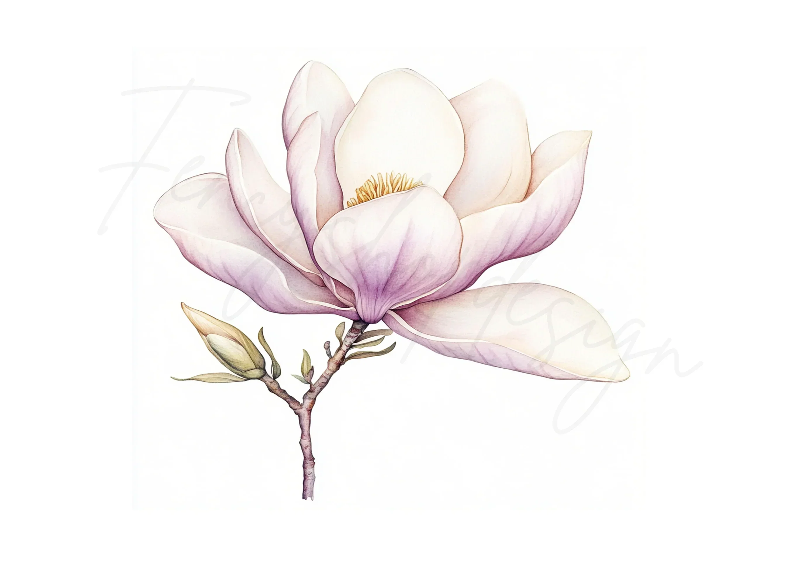 Elegant Magnolia Clipart Bundle - Image 3