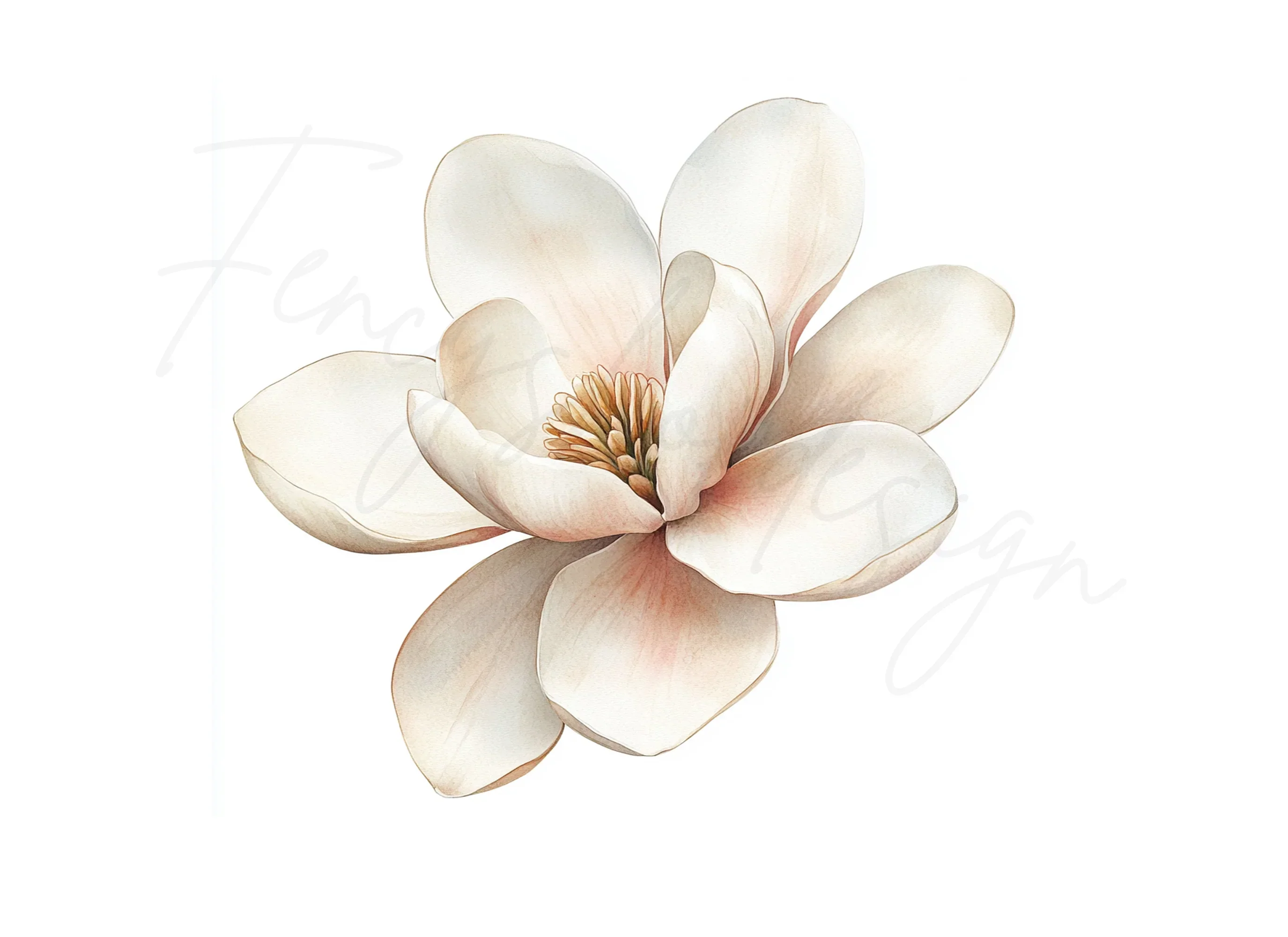Elegant Magnolia Flower Clipart Bundle - Image 2