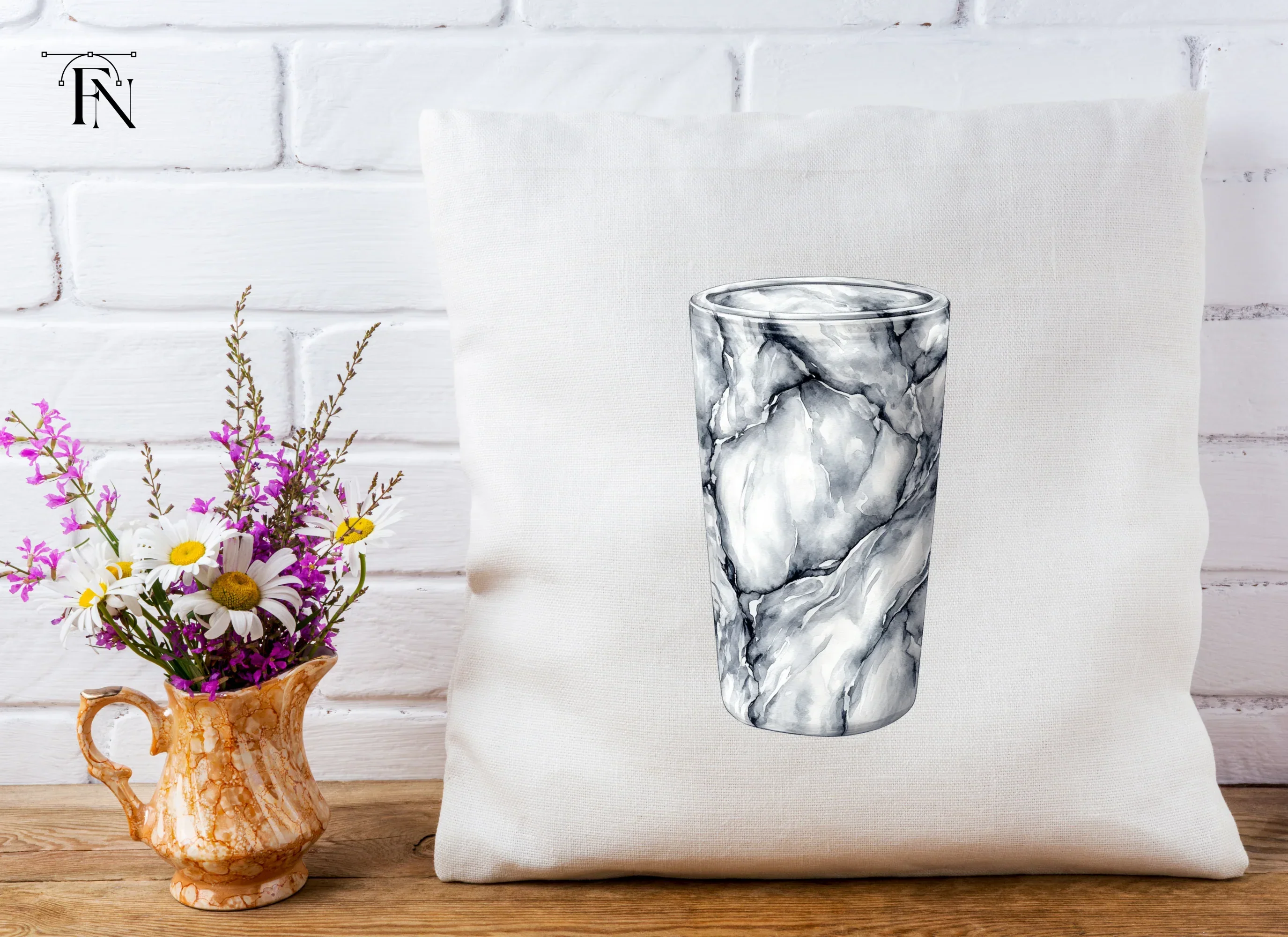 Elegant Marble Tumbler Clipart Bundle - Image 5