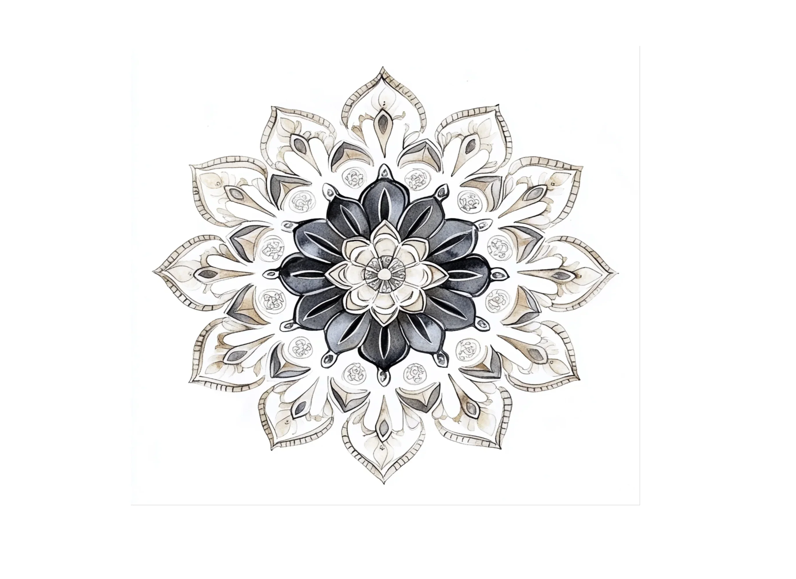Elegant Monochrome Mandala Clipart Bundle - Image 2