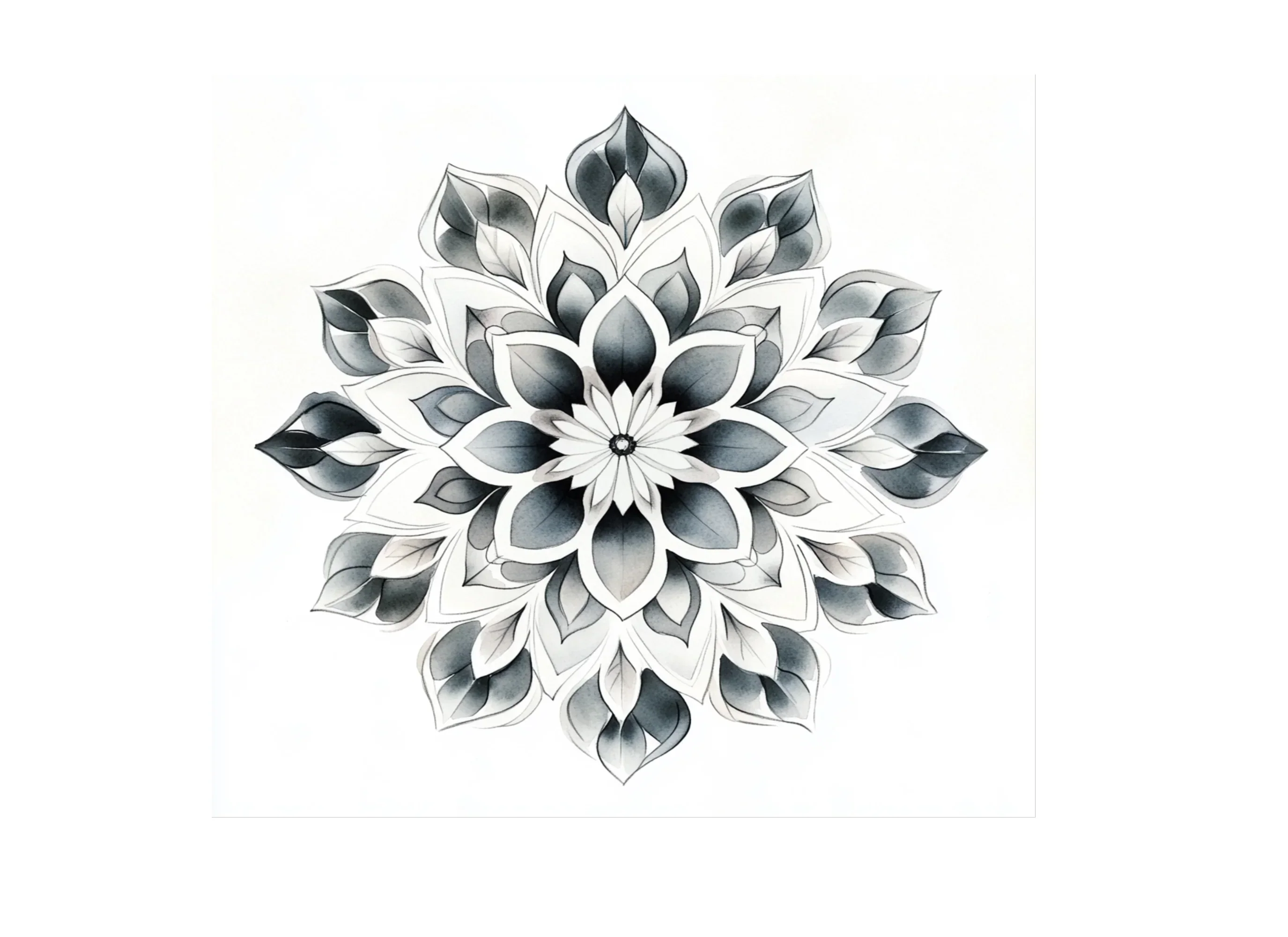 Elegant Monochrome Mandala Clipart Bundle - Image 3