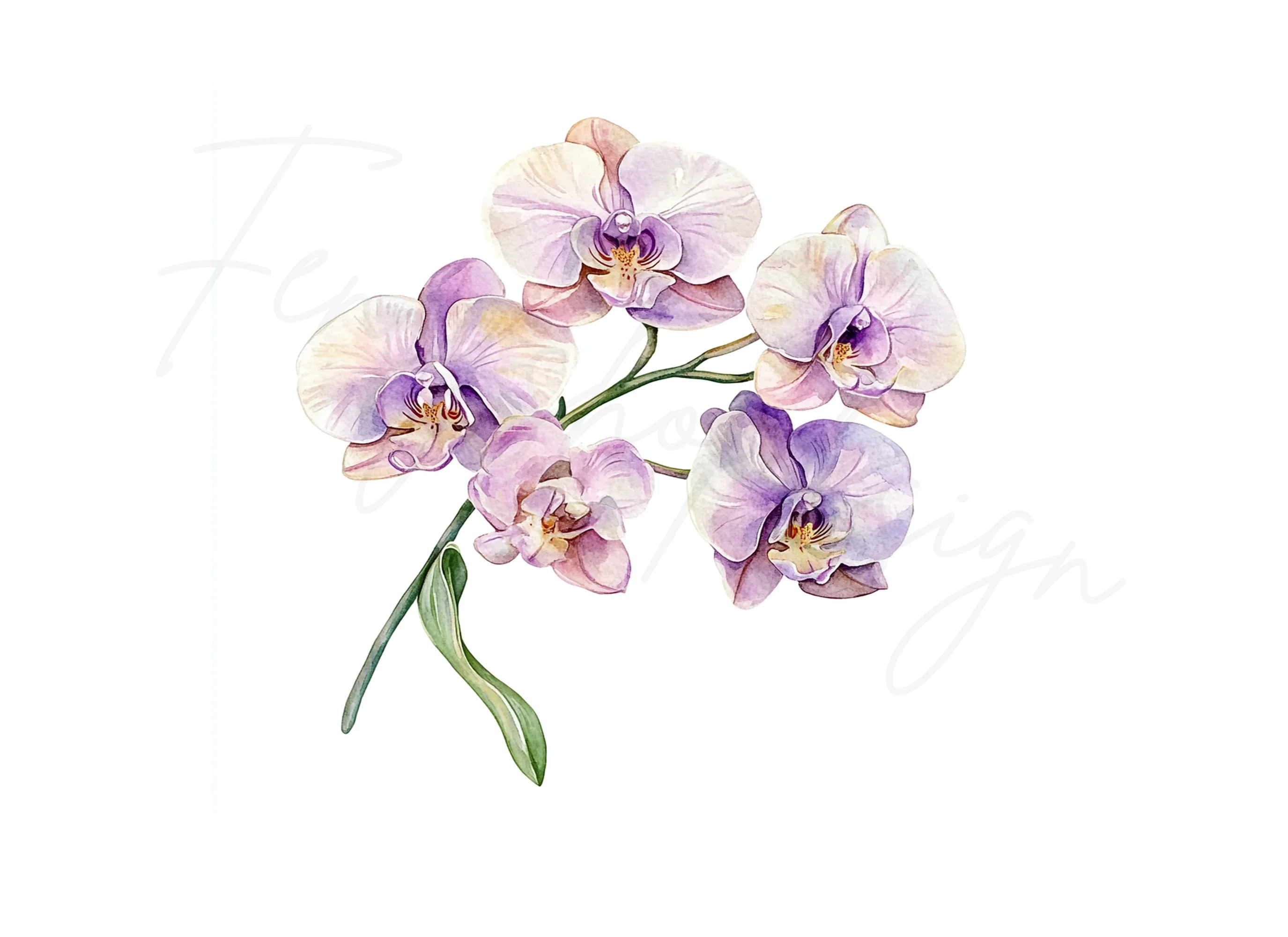 Elegant Orchid Clipart Bundle - Image 2